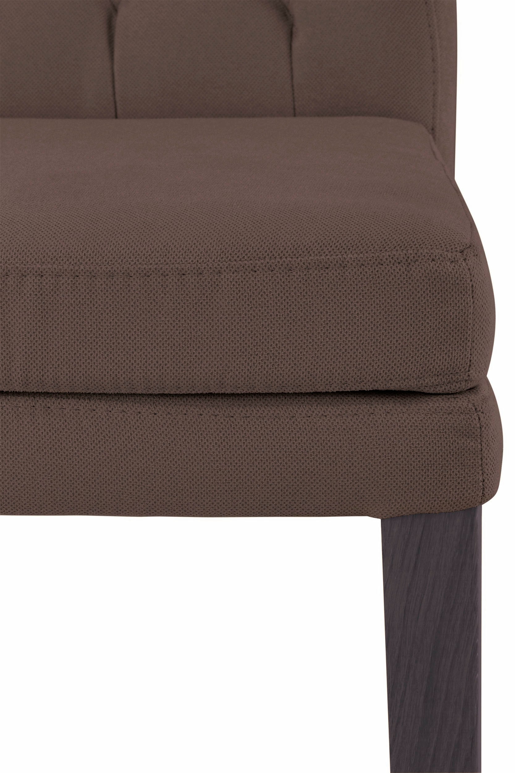 Home affaire 4-Fußstuhl »Colorado«, (Set), 6 St., Luxus-Microfaser, Beine aus Buche, wengefarben lackiert, Im 2er, 4er oder 6er-Set