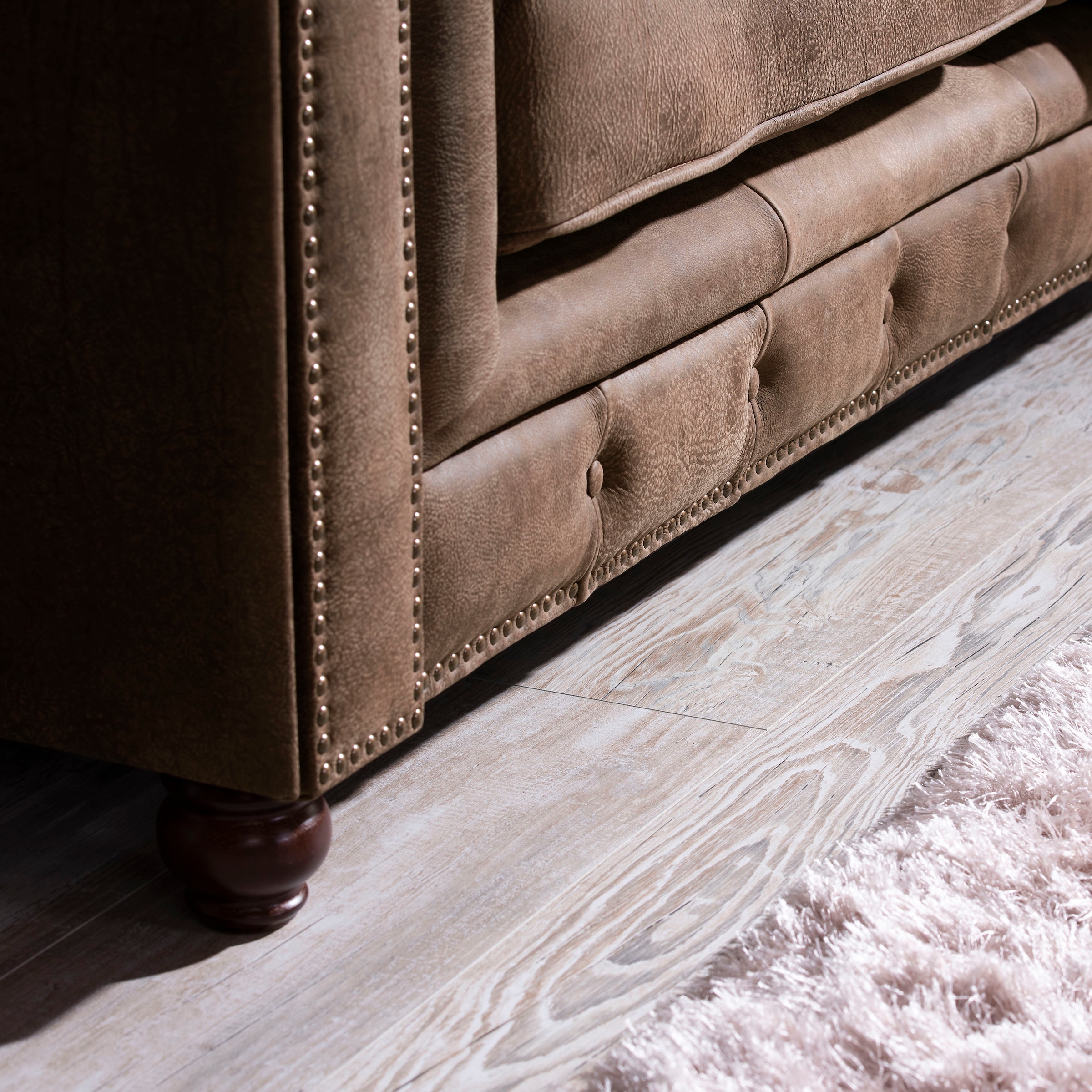 Max Winzer® Chesterfield-Sessel »Old England, Loungesessel, bequem, mit tollen Details«, Ledersessel mit Knopfheftung & Ziernägeln