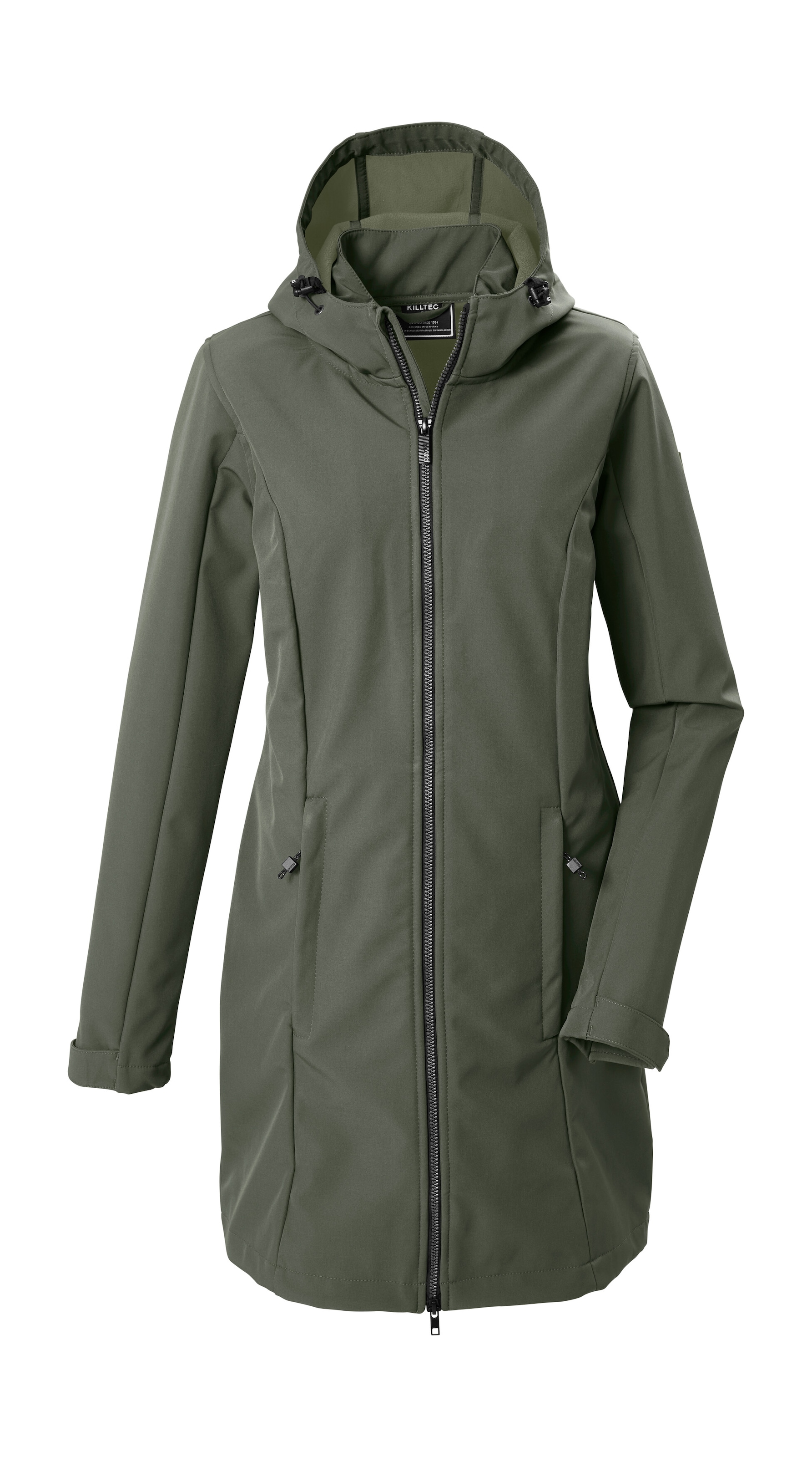 Killtec Softshellparka »KOW 10 WMN SFTSHLL PRK« Wasserabweisender, atmungsaktiver Softshellparka mit Fleece