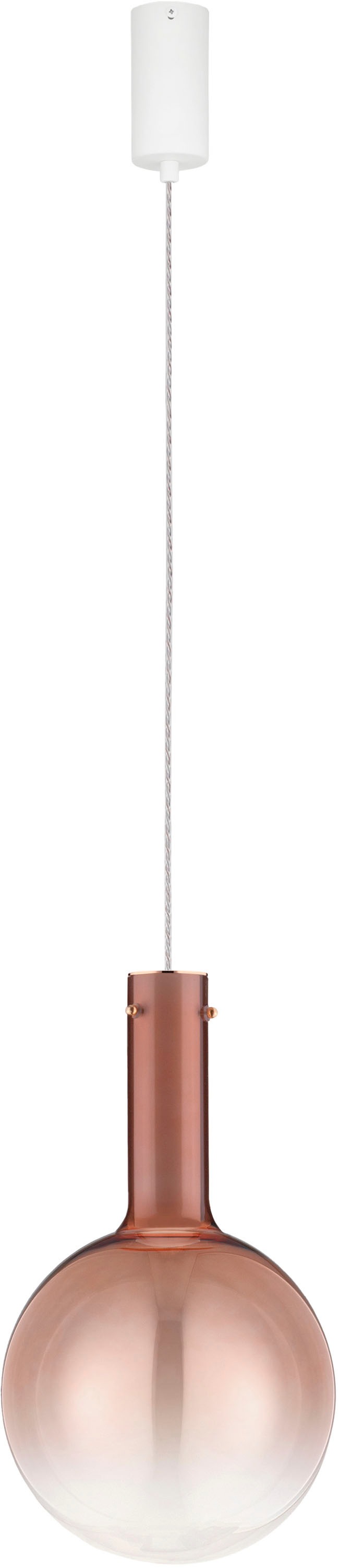 NOVA LUCE Pendelleuchte "NOSTOS", altrosa, 1, Ø 25cm H: 170cm, 1 Stk., Leuchten, Pendelleuchte