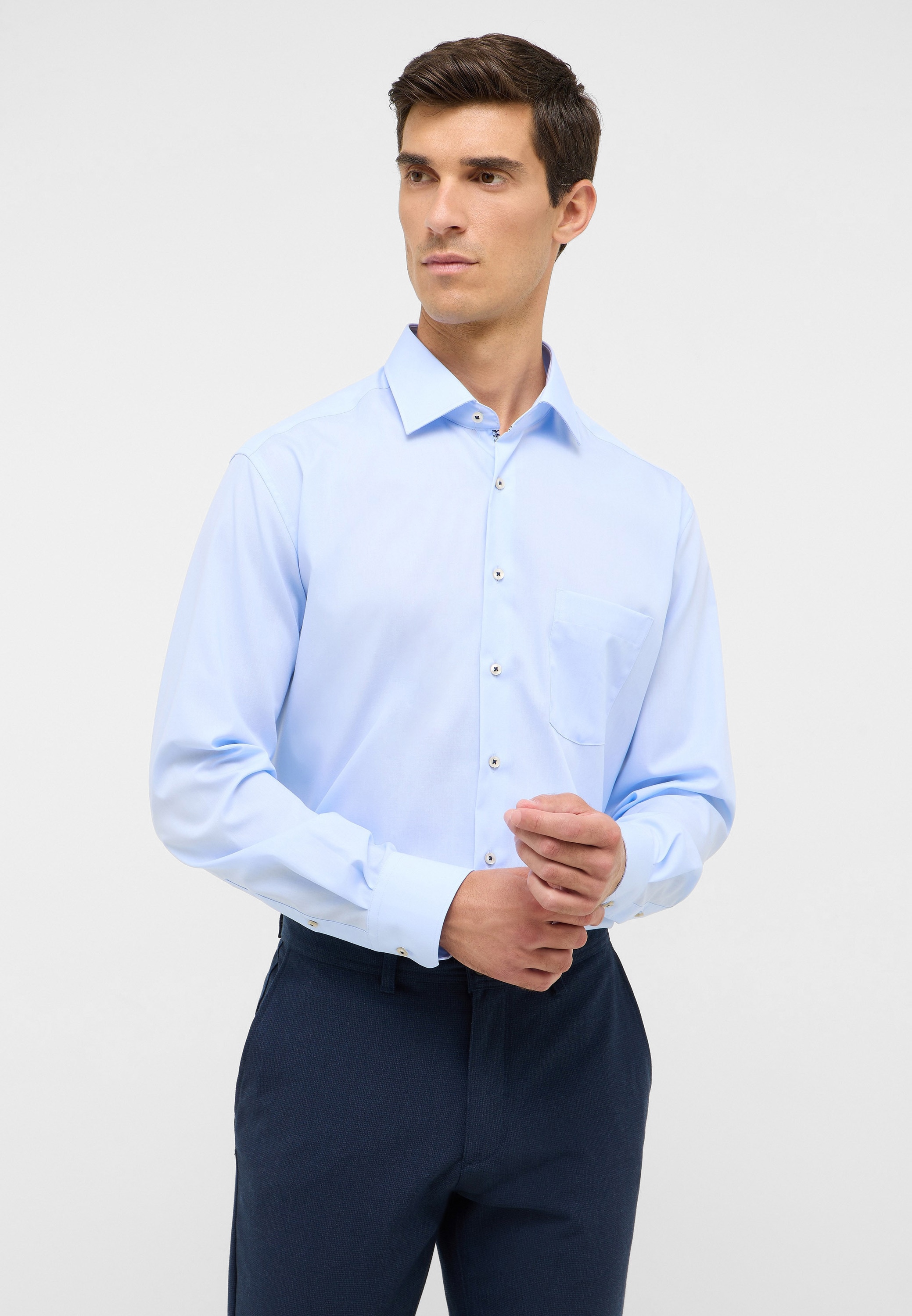 Eterna Langarmhemd, NON IRON (bügelfrei) günstig online kaufen