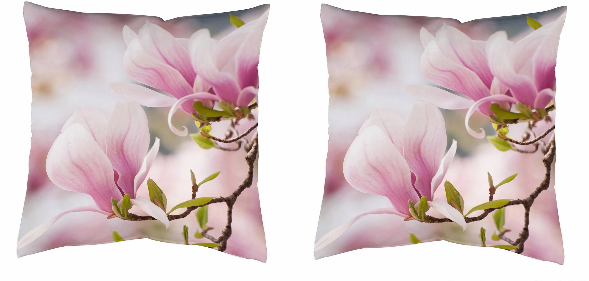 HOME WOHNIDEEN Dekokissen "MAGNOLIA", Kissenhülle mit Füllung, 1 Stück