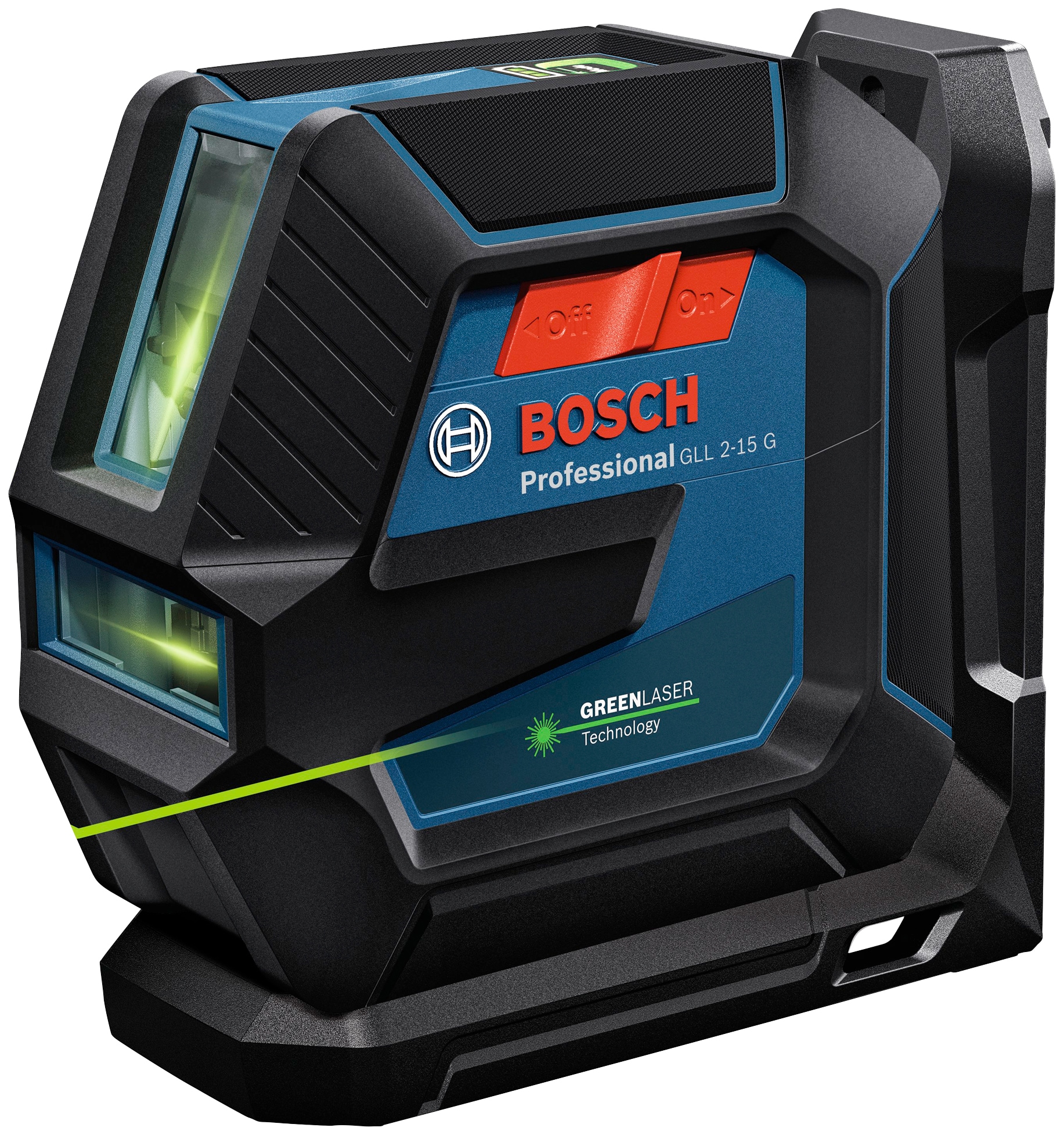 Bosch Professional Linienlaser »GLL 2-15 G Professional Handwerkerkoffer-Set«, (Set), Staub- und Spritzwasserschutz IP64