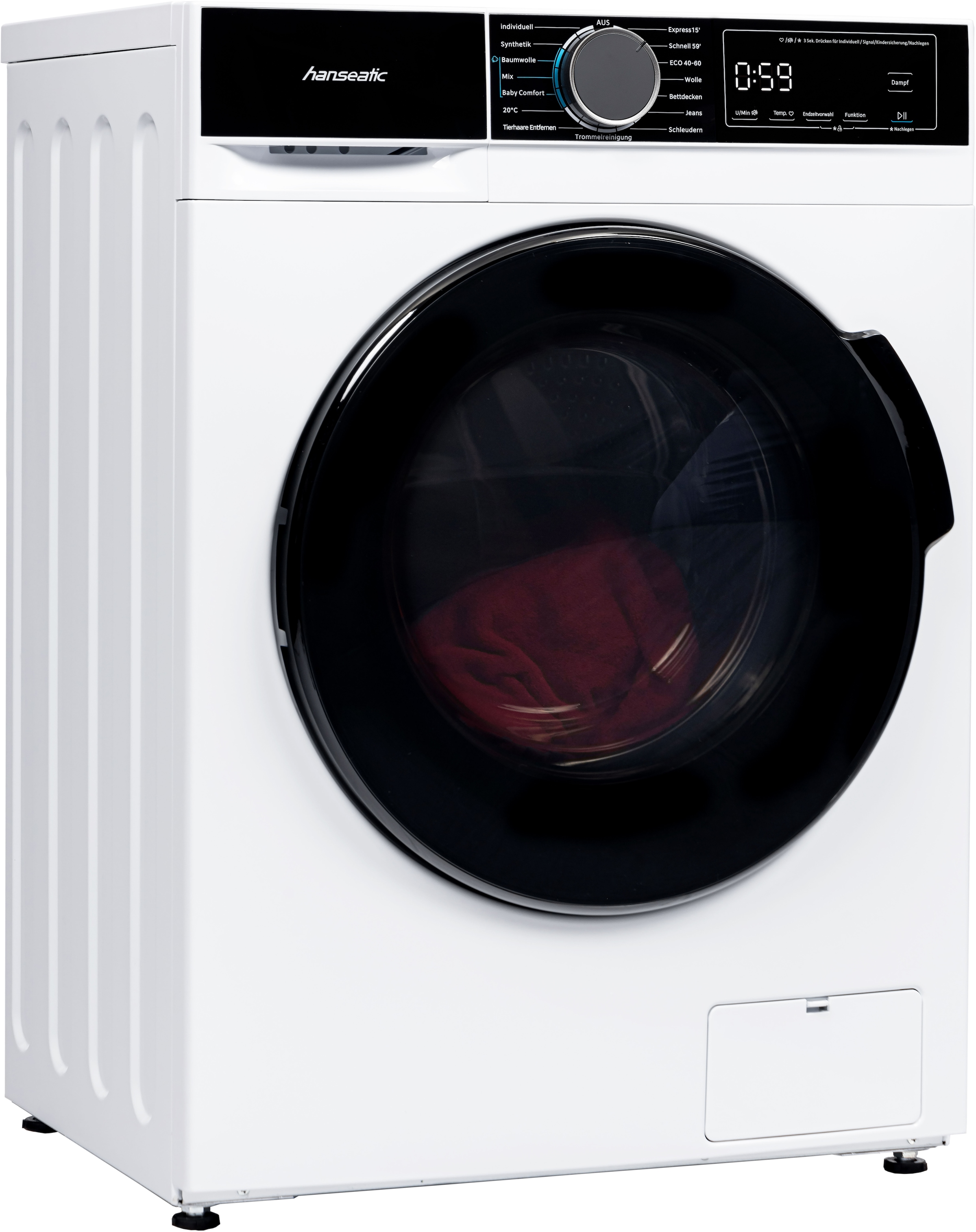 Hanseatic Waschmaschine "HWMA814B" 8 kg 1400 U/min Schnellwaschprogramm, St günstig online kaufen