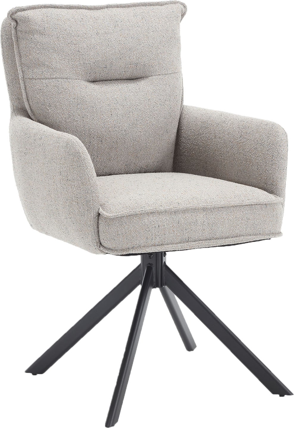 SalesFever Esszimmerstuhl "Austin - Armlehnstuhl mit hochwertiger Taschenfe günstig online kaufen