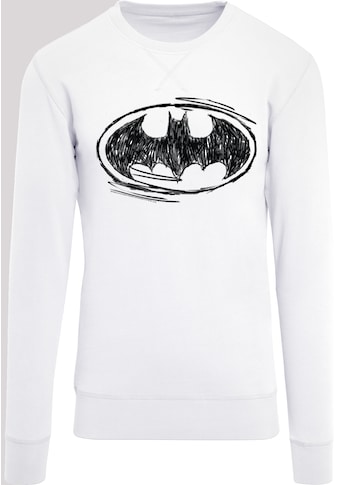 Rundhalspullover »F4NT4STIC Herren Batman Sketch Logo with Light Crew sweatshirt«, (1...