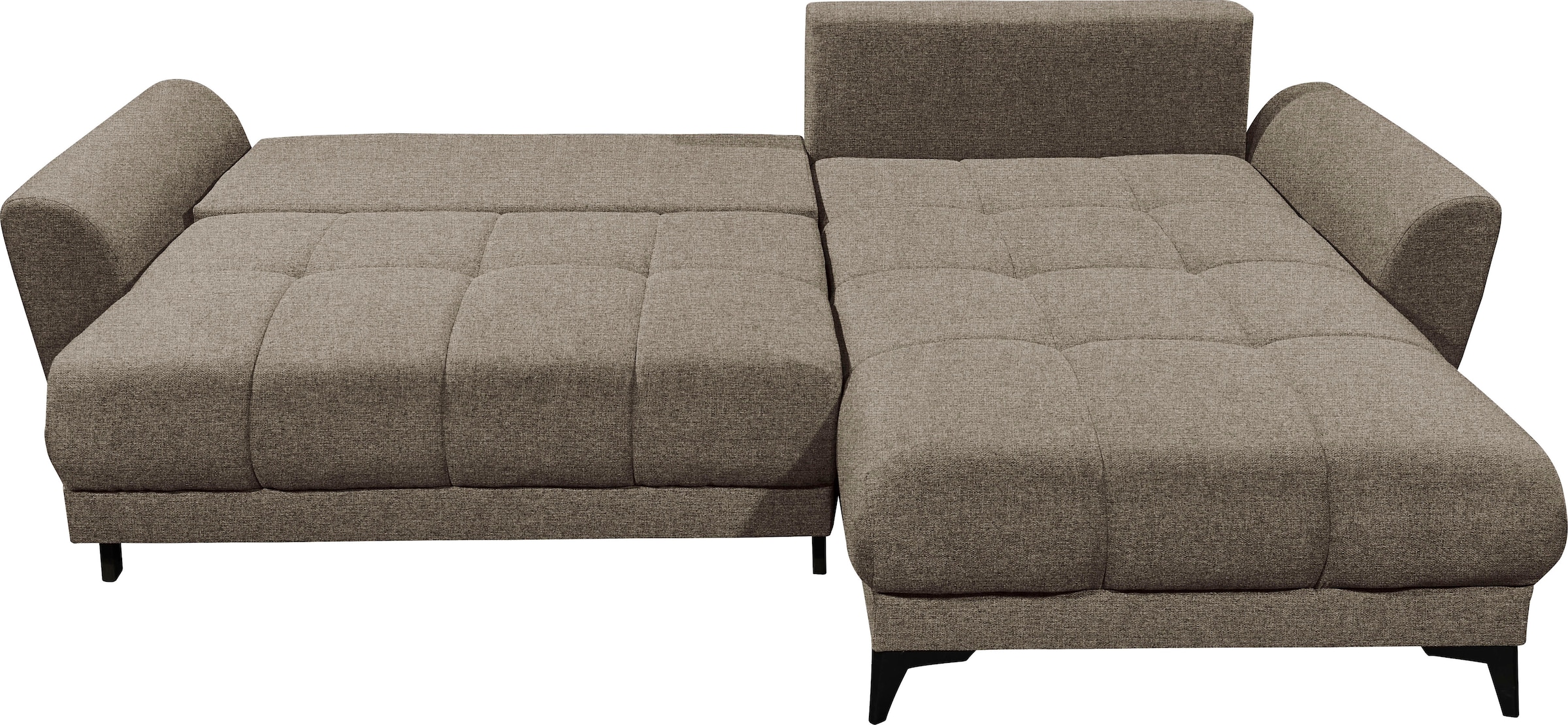 ED EXCITING DESIGN Ecksofa »Bern L-Form«, mit Bettfunktion, Bettkasten & 3 Zierkissen