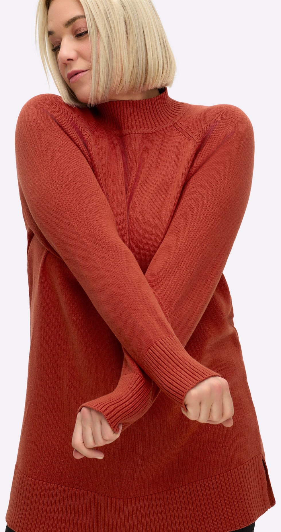 Sheego Streifenpullover »Longpullover«