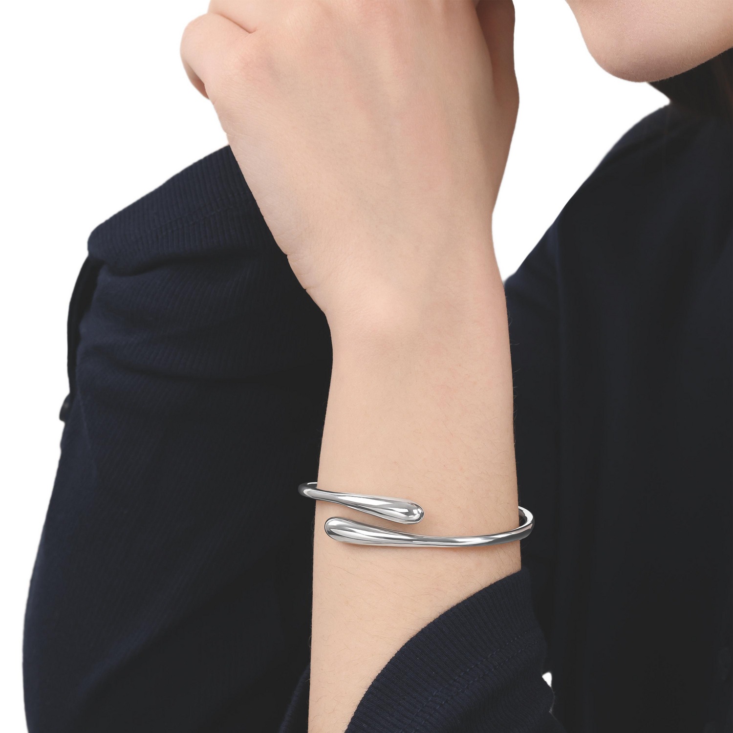 TOM TAILOR Armreif »Schmuck Geschenk Edelstahl Tropfen«