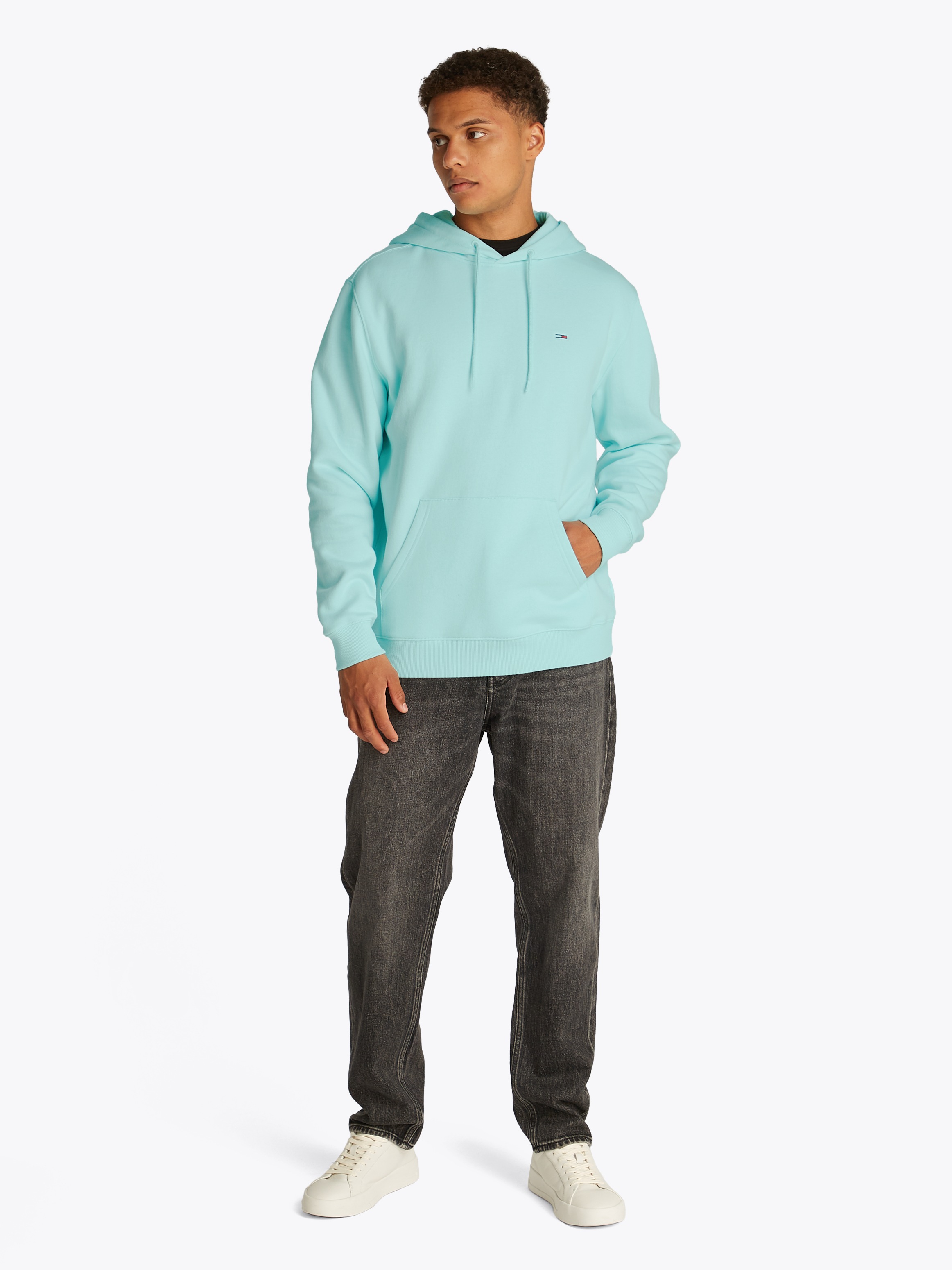 Tommy Jeans Sweatshirt »TJM REG S FLAG HOODIE«, mit bestickten Markenlogo auf Brusthöhe