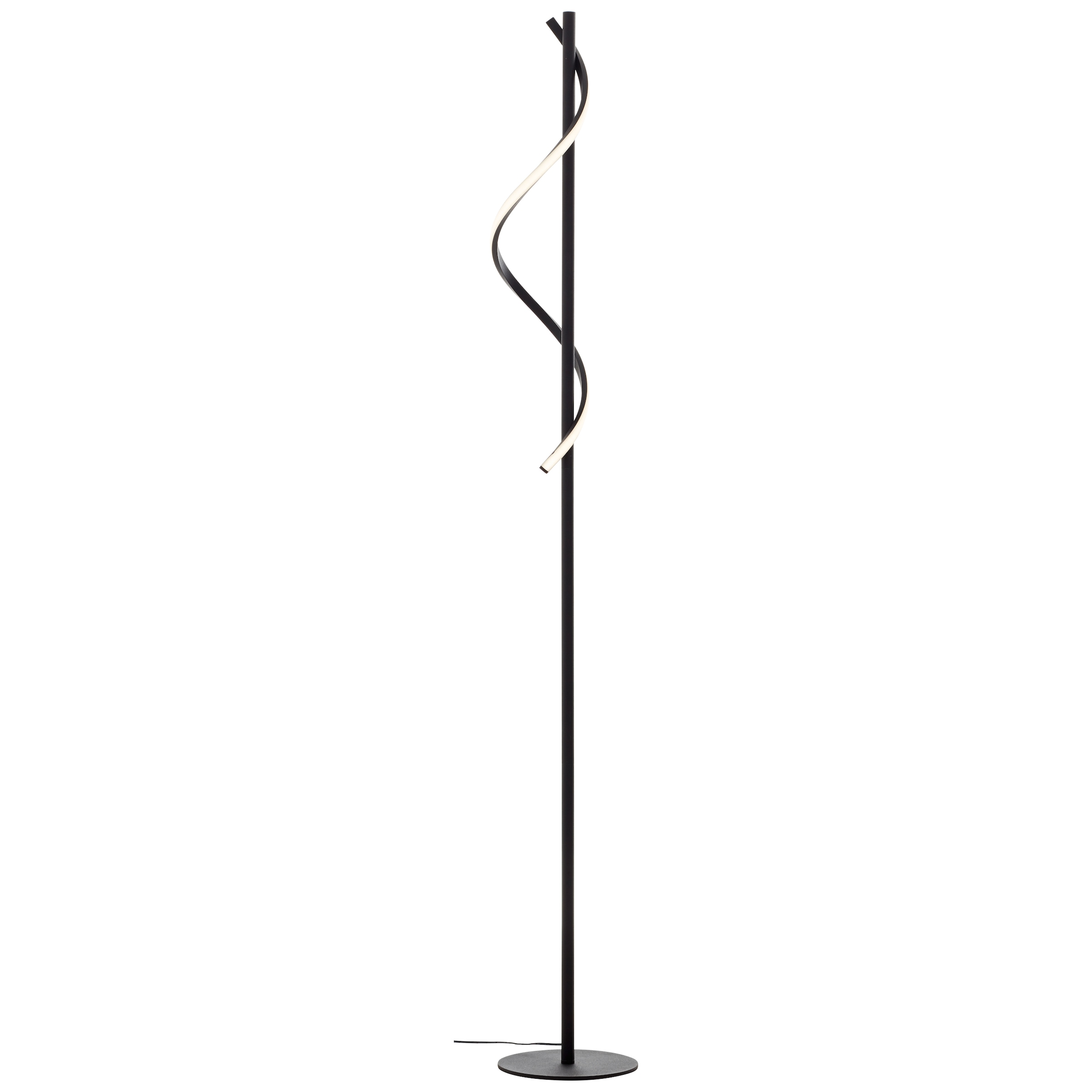 Brilliant LED Stehlampe »Eunice«, 150 x 20 cm, 1700 lm, 4000 K, Metall, matt  schwarz | BAUR