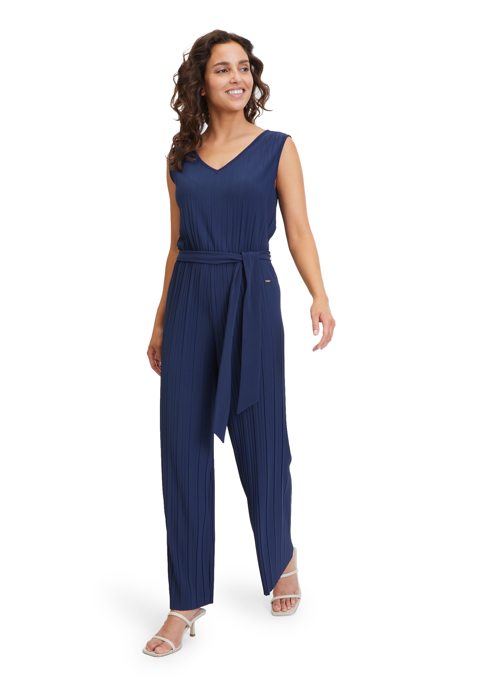 Overall »Betty & Co Jumpsuit mit Plissee«, (1 tlg.), Bindeband