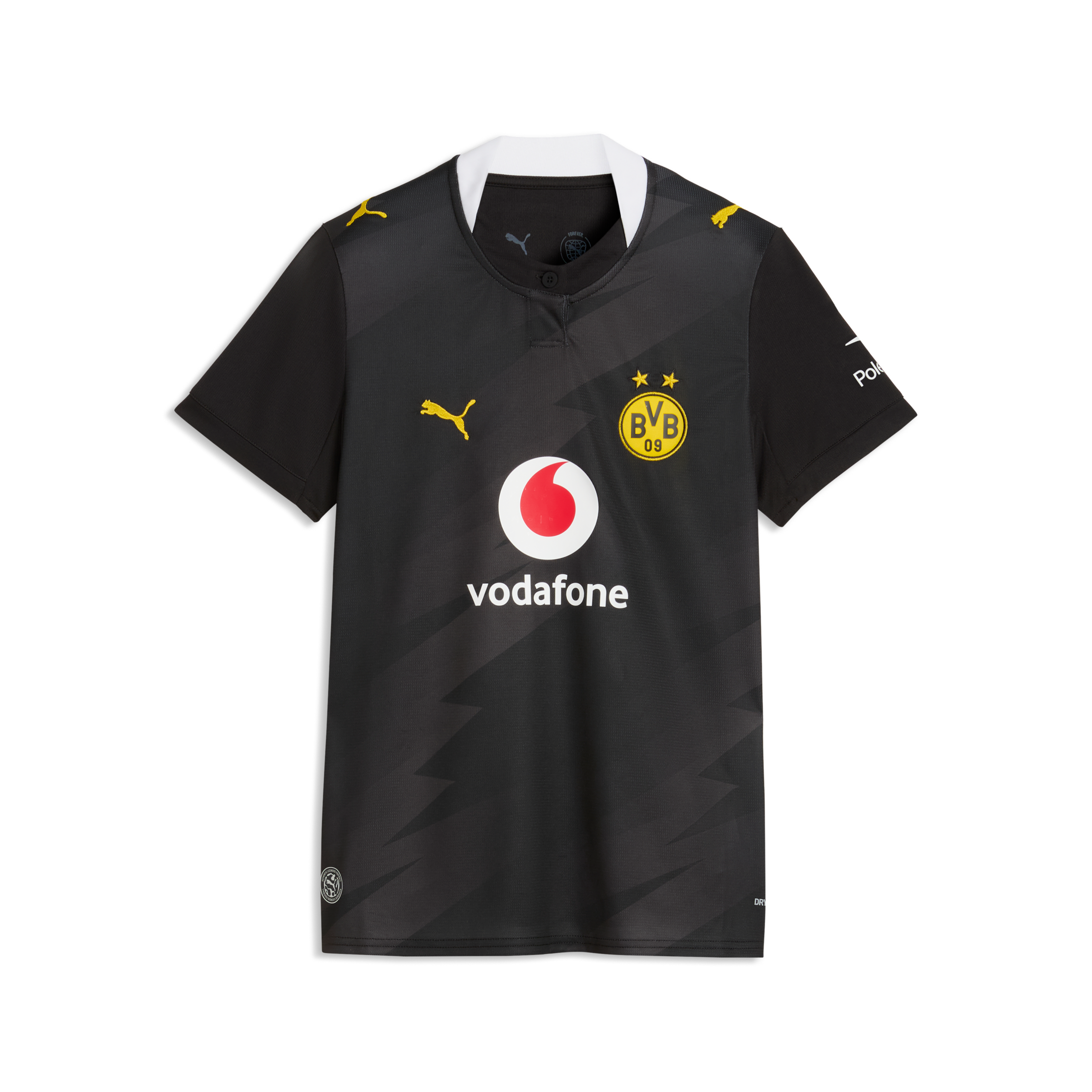 PUMA Fußballtrikot »BVB AWAY JERSEY REPLICA W« mit DryCELL Technologie, Regular Fit, Rundhalsausschnitt, Kurzarm