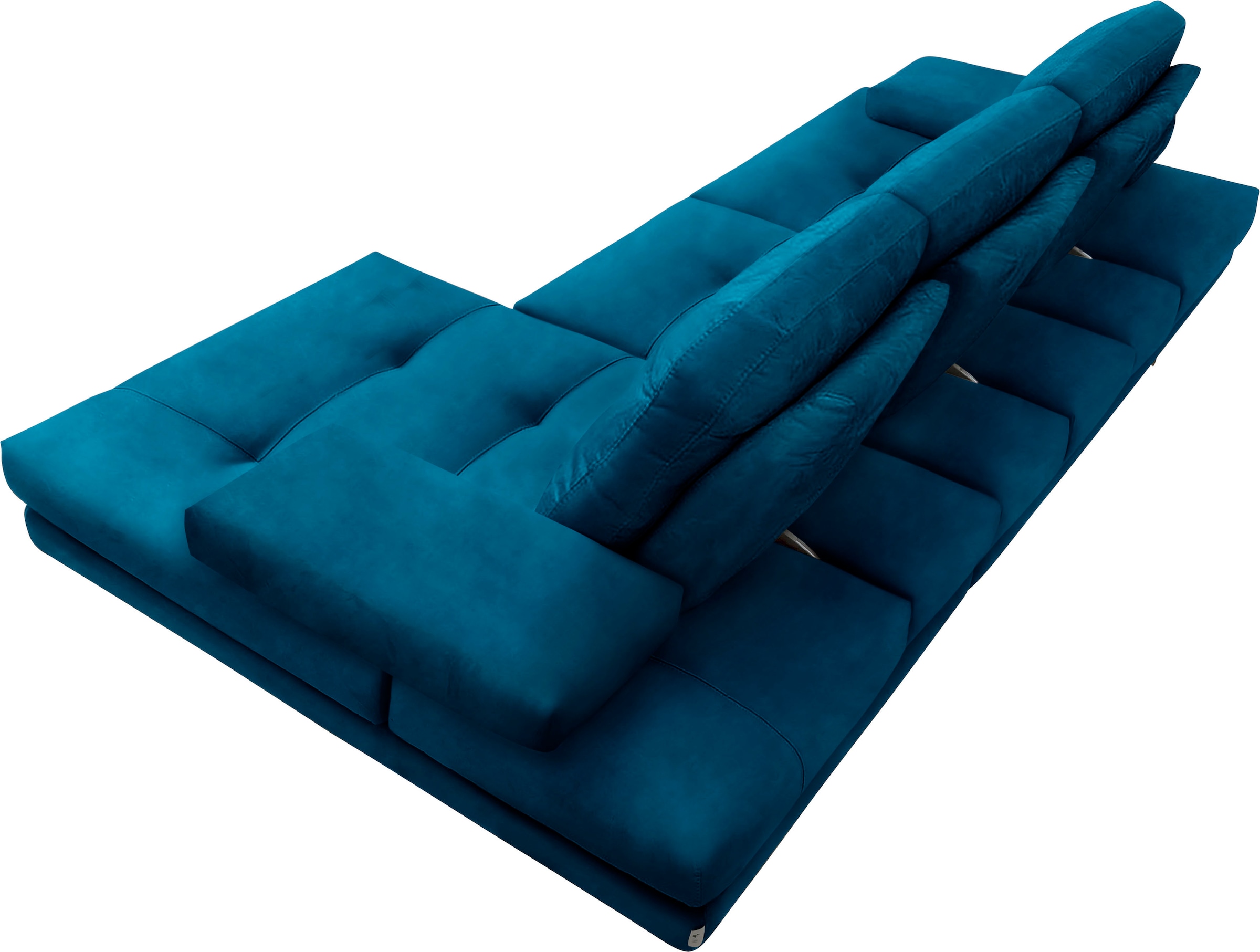 CALIA ITALIA Ecksofa »Toby Wing, L-Form, Designsofa mit sensationellem Sitzkomfort«, inklusive Sitztiefenverstellung, Füße in chrom glänzend