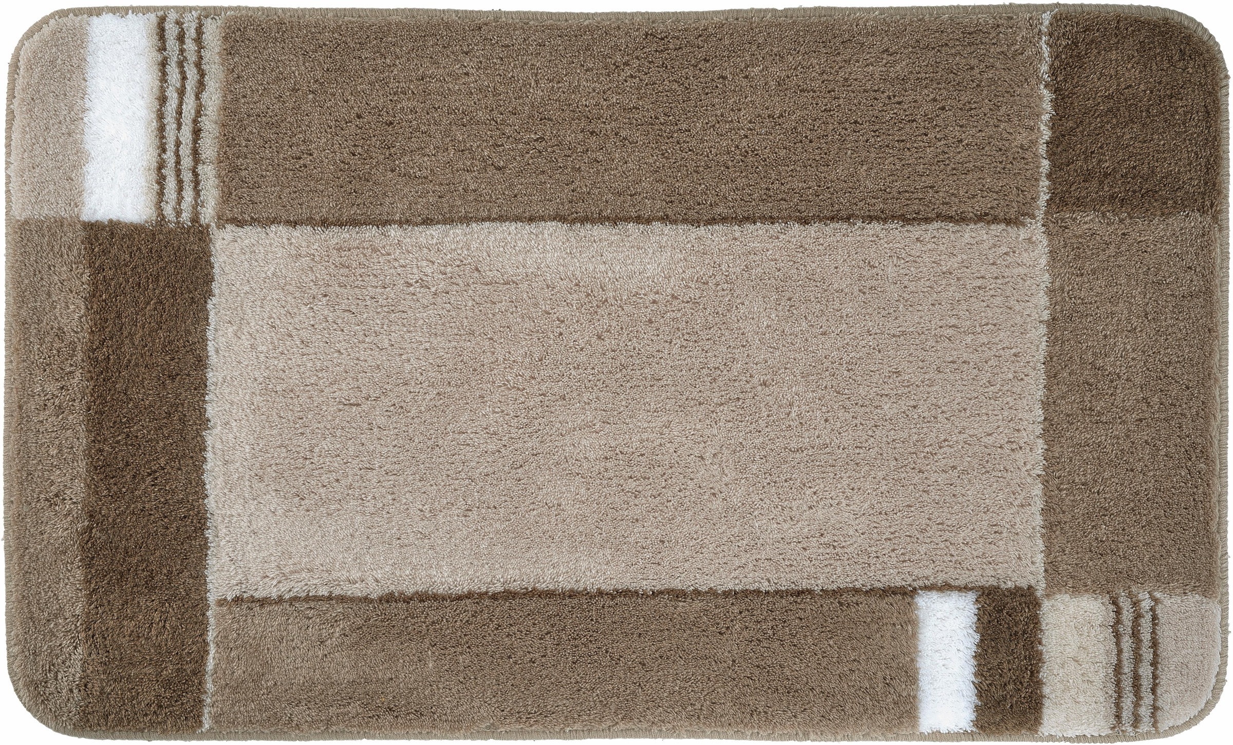 Kleine Wolke Badematte »Padova«, rutschhemmend beschichtet, fußbodenheizungsgeeignet, Badteppich, modernes Design, waschbar
