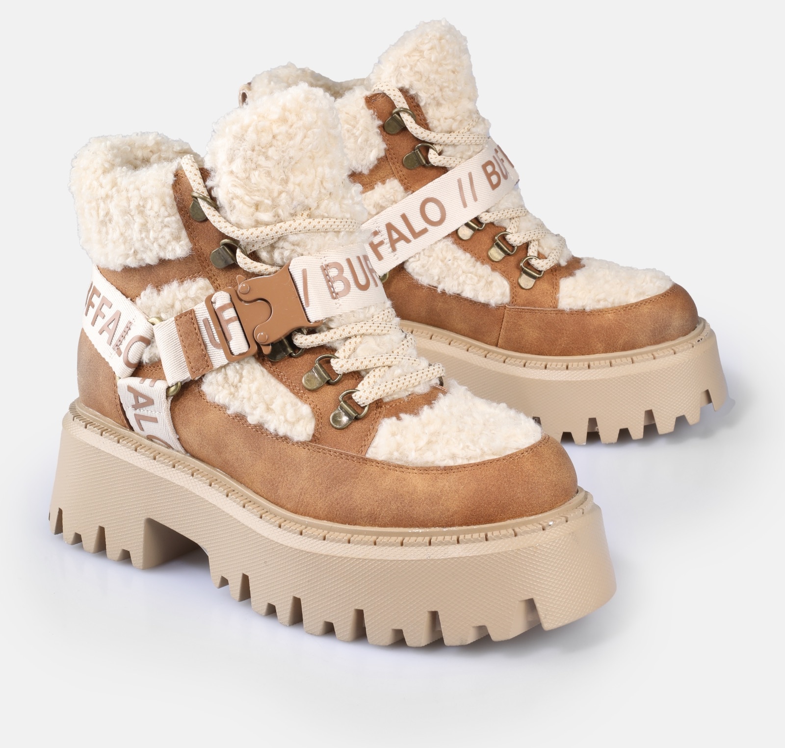 Buffalo Plateaustiefelette "Aspen Com Mid Warm" Winterboots, Schnürboots, S günstig online kaufen