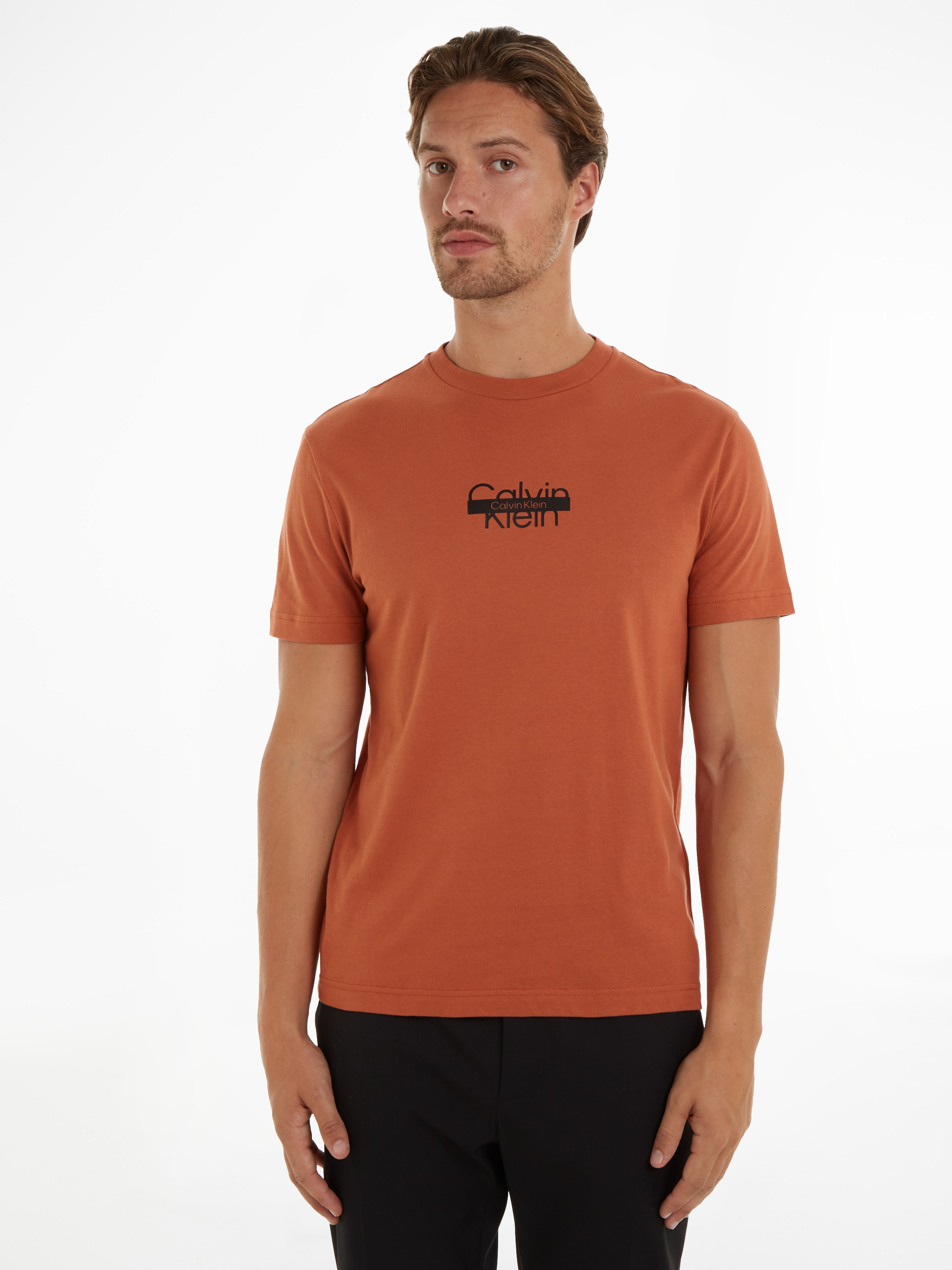 Calvin Klein T-Shirt "CUT THROUGH LOGO T-SHIRT" günstig online kaufen