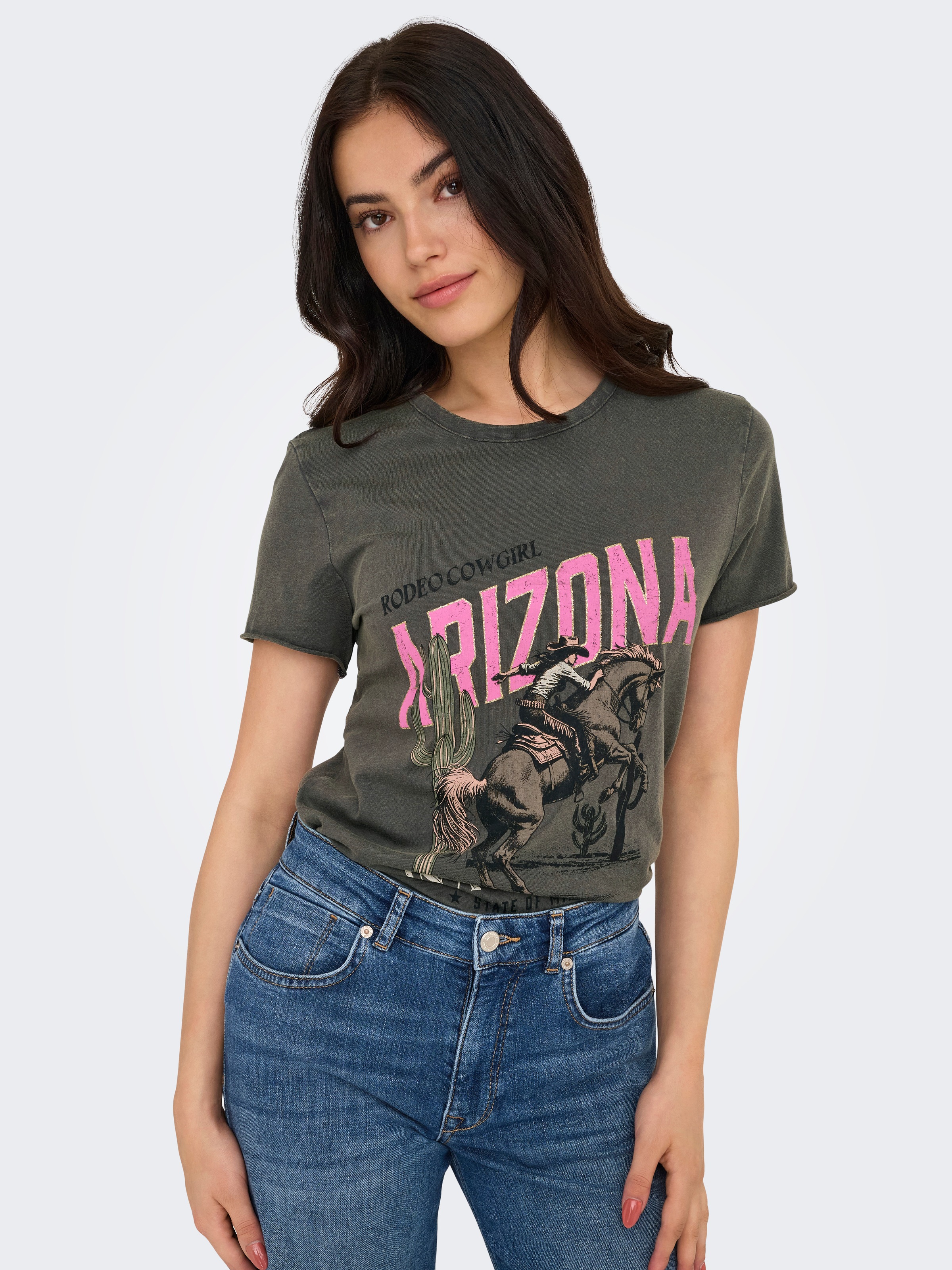 ONLY Rundhalsshirt "ONLLUCY REG S/S TOP JRS NOOS" Baumwolle, regular fit, u günstig online kaufen