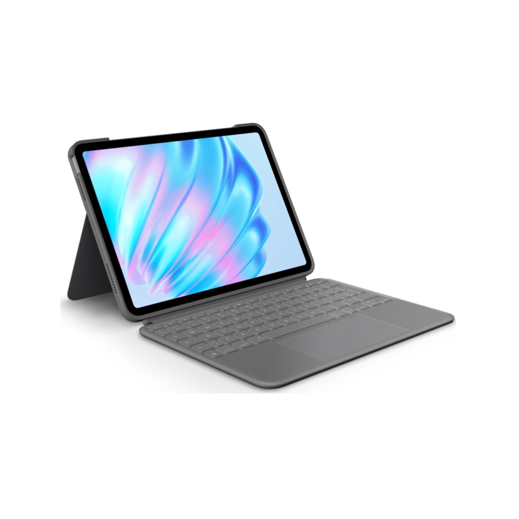 Logitech iPad-Tastatur »Combo Touch für iPad Air 11 (M2)«, (Touchpad-Anpassbare Höhe-iOS Sondertasten-Schutzhülle-Angenehmes Tippen)