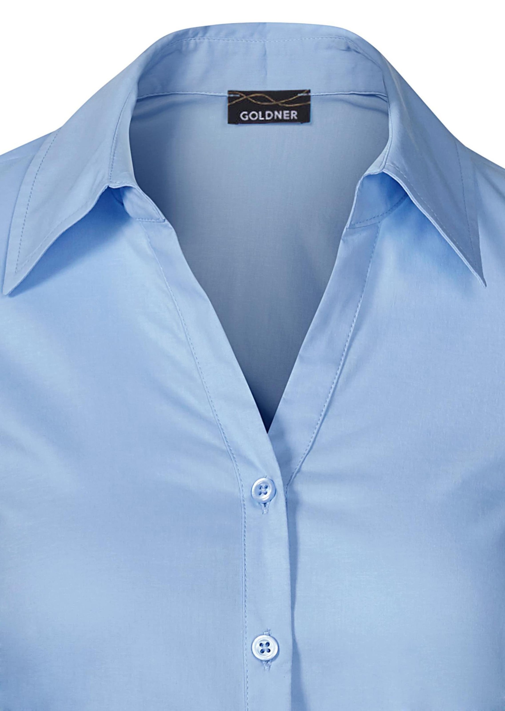 GOLDNER Hemdbluse »Bluse Stretchbequeme Bluse mit Baumwolle«