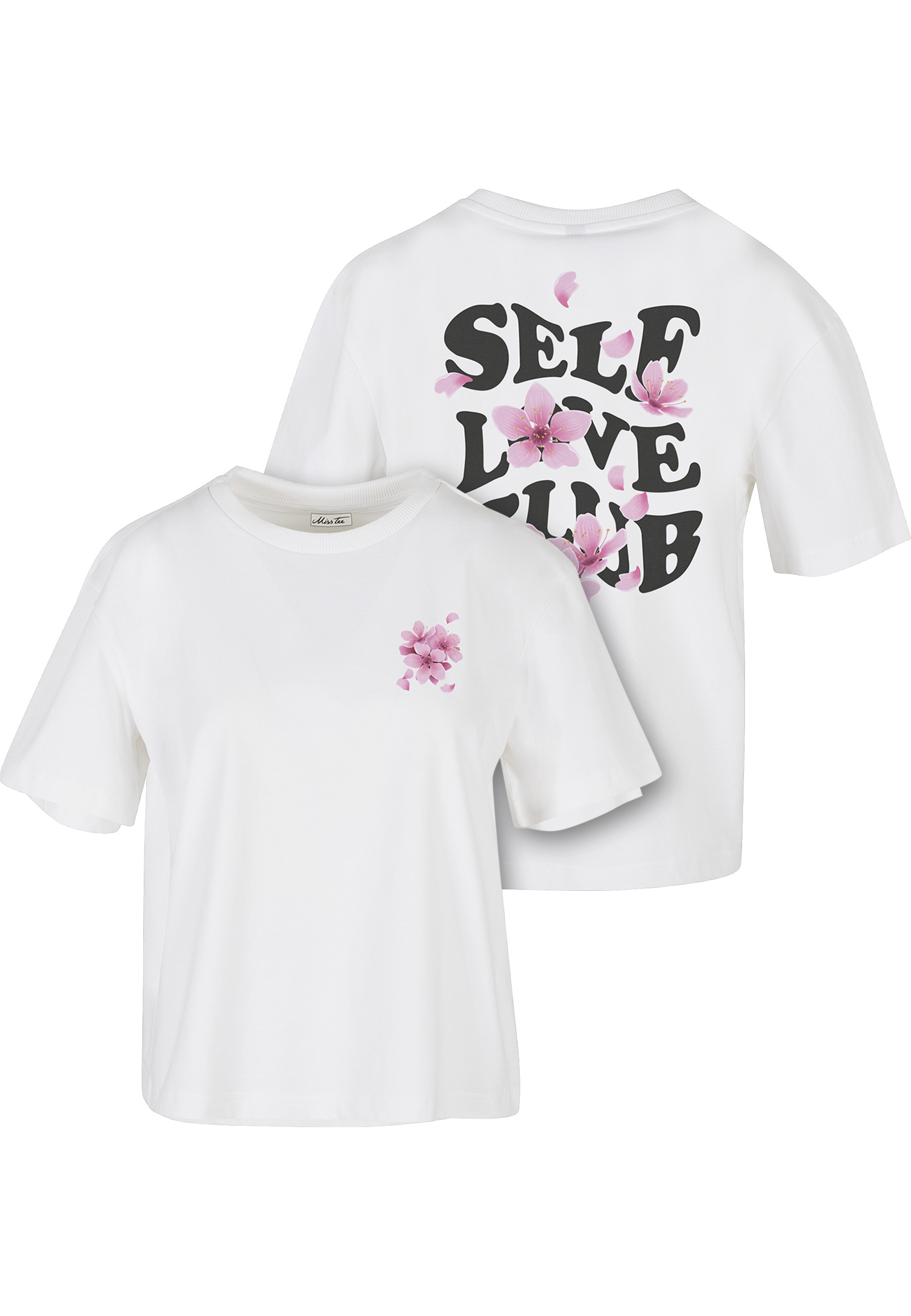 Miss Tee Kurzarmshirt "Miss Tee Damen Self Love Club Tee" 1