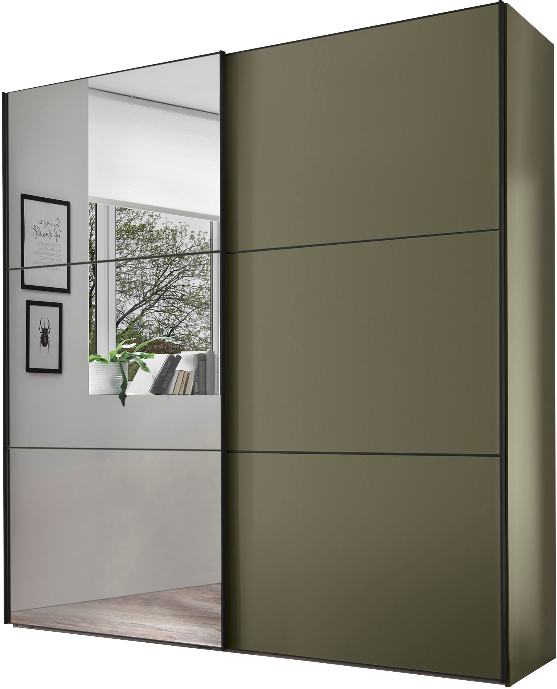 STAUD Schwebetürenschrank "Includo, Made in Germany", Mit Spiegeltüre und v günstig online kaufen