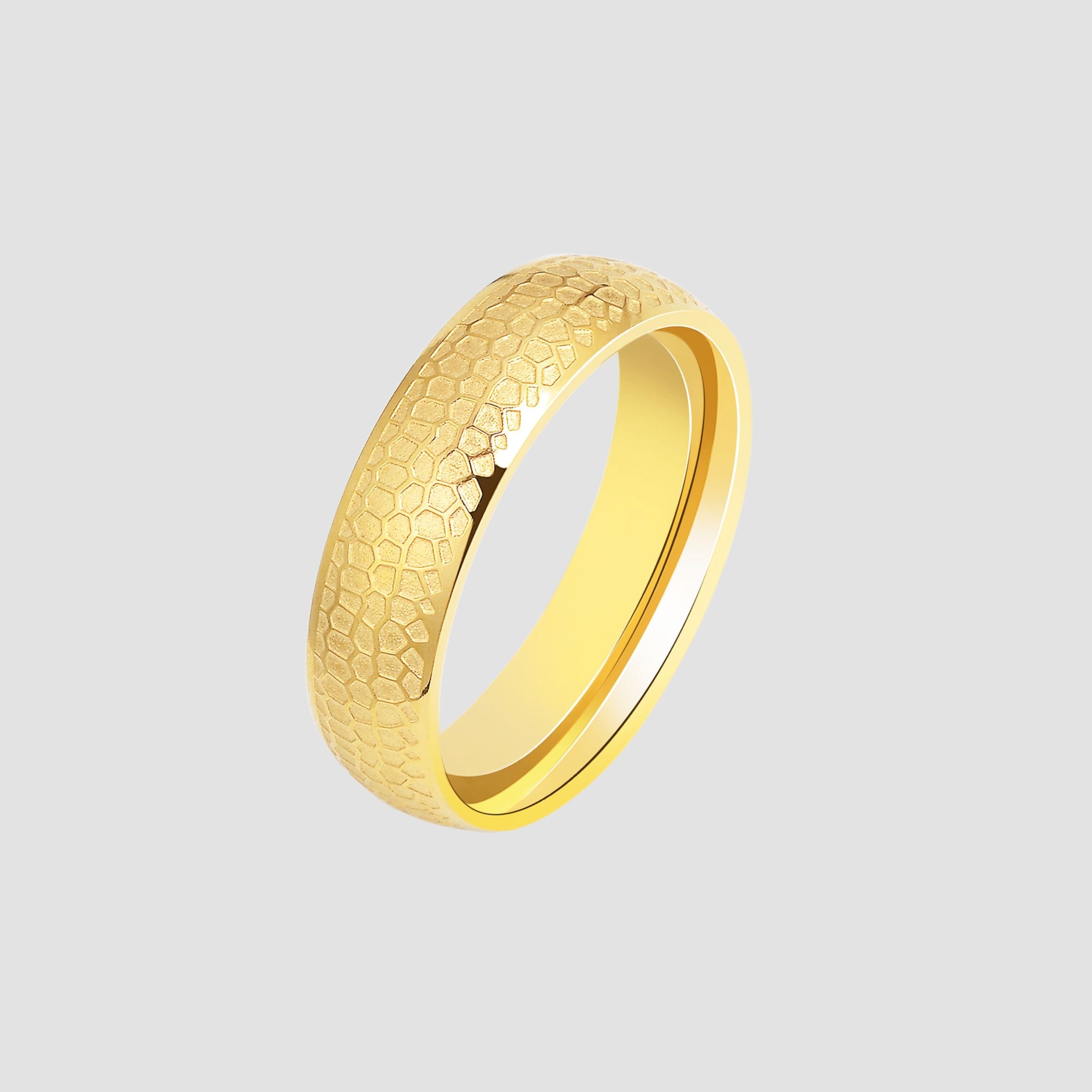 Adelia's Men's Ring Stainless Steel Gold Size 60