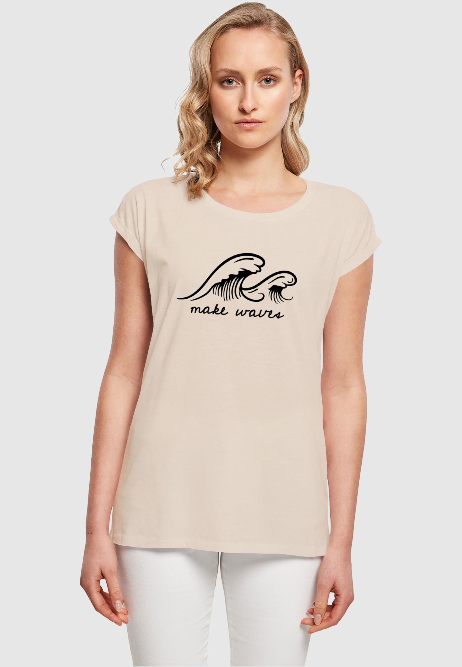 Merchcode T-Shirt »Merchcode Damen Ladies Summer - Make waves T-Shirt«, (1 tlg.)