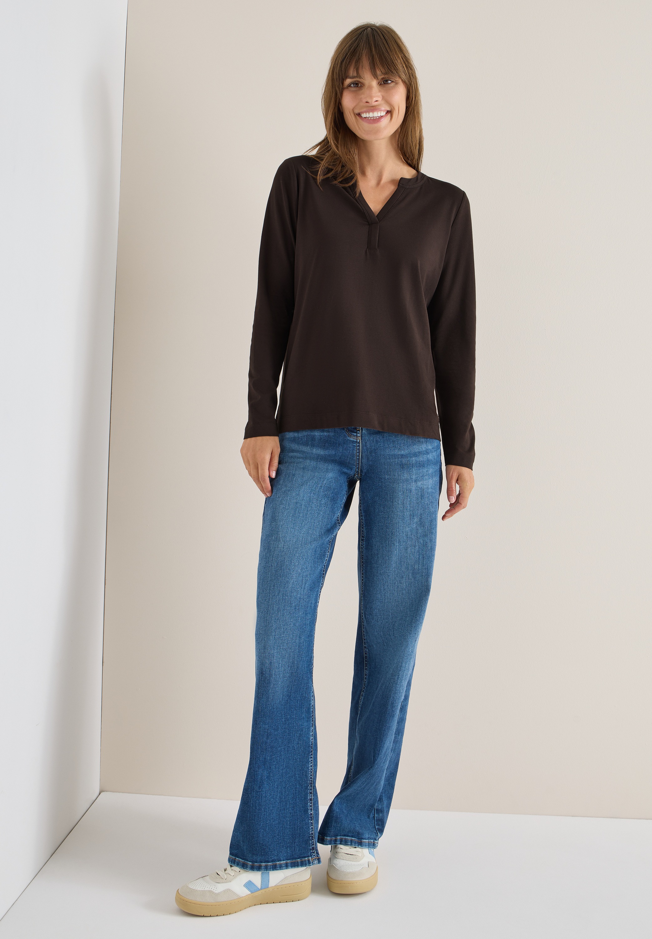 Thumbnail - Cecil Langarmshirt im soften Baumwoll-Mix