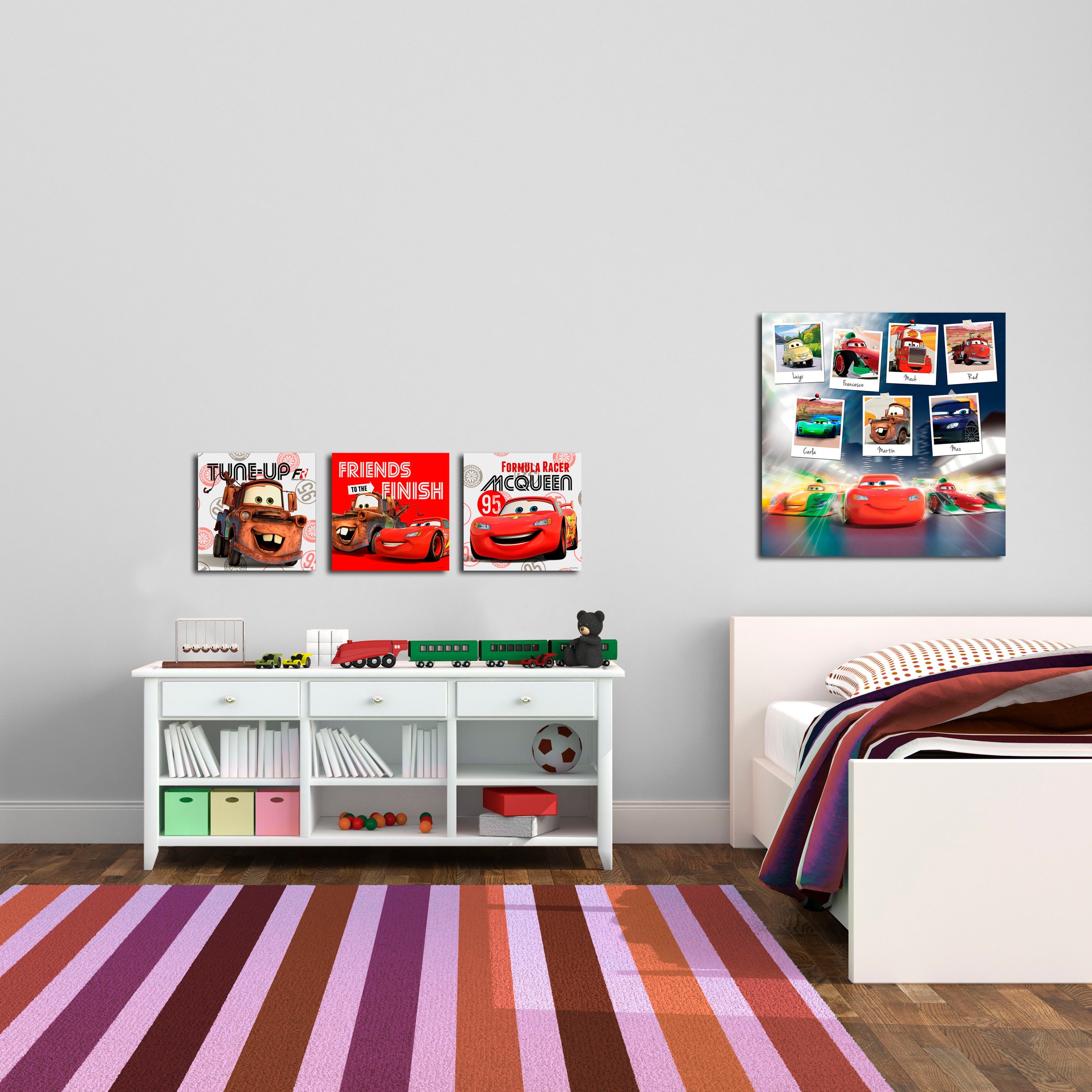 Art for the home Leinwandbild "CARS FRIENDS", Fahrzeuge, (Set, 3 St.) günstig online kaufen