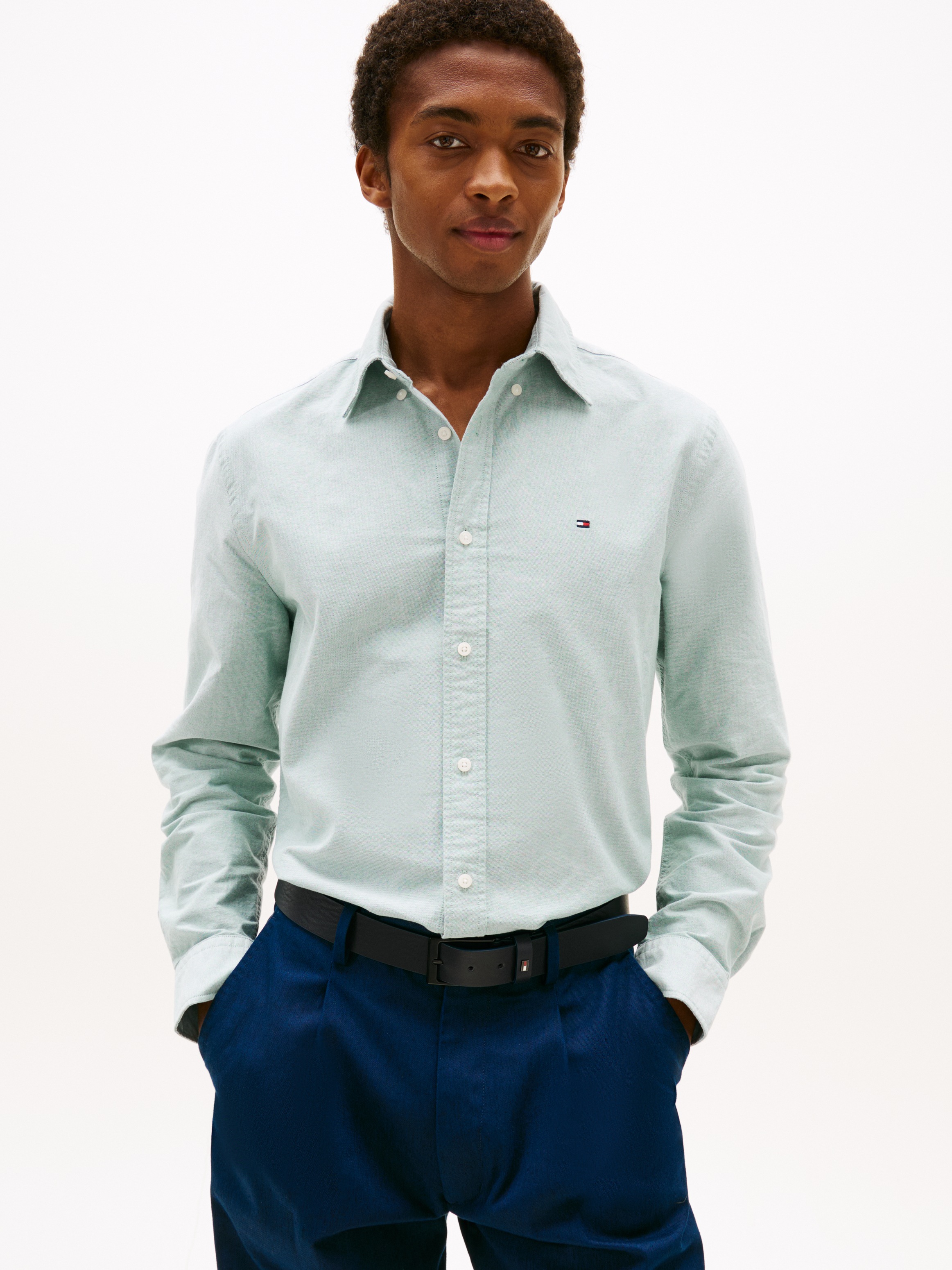 Tommy Hilfiger Langarmhemd »SOLID HERITAGE OXFORD RF SHIRT«