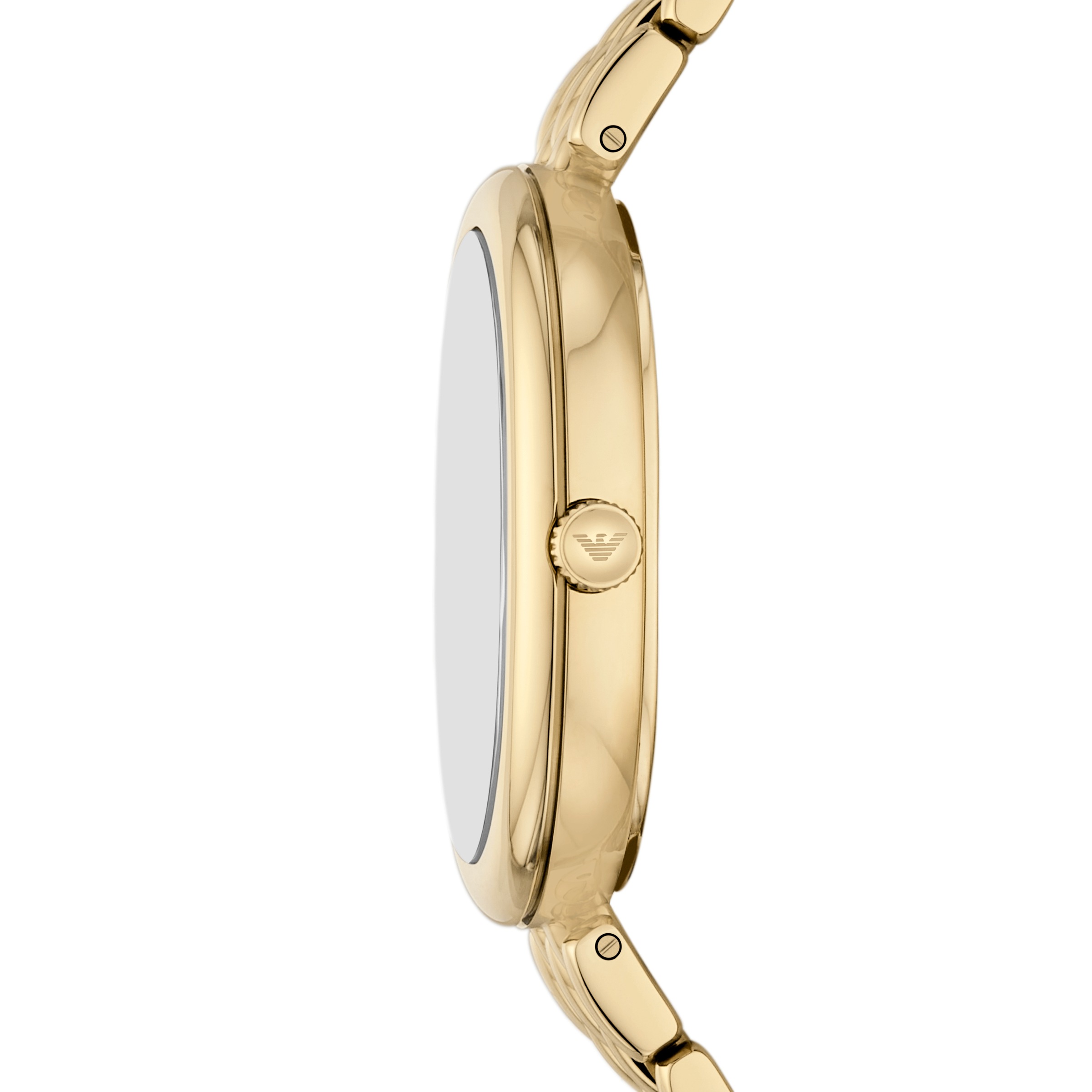 Emporio Armani Quarzuhr, Armbanduhr, Damenuhr, Edelstahlarmband, analog