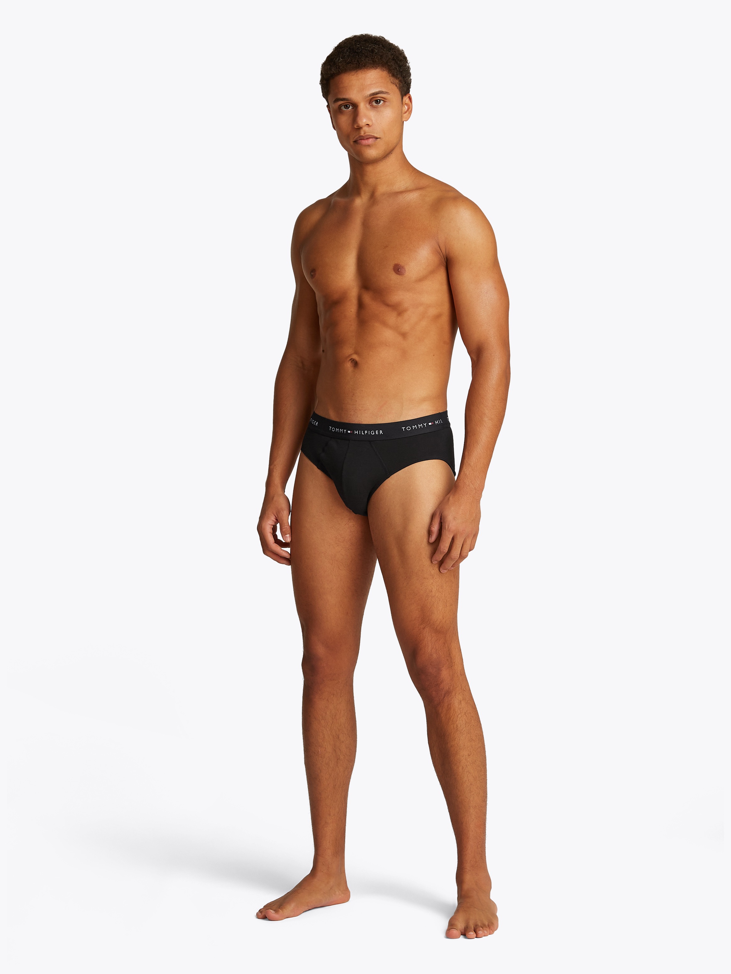 Tommy Hilfiger Underwear Slip »3P BRIEF DTM«, (Packung, 3 St., 3er), mit Logo-Elastikbund