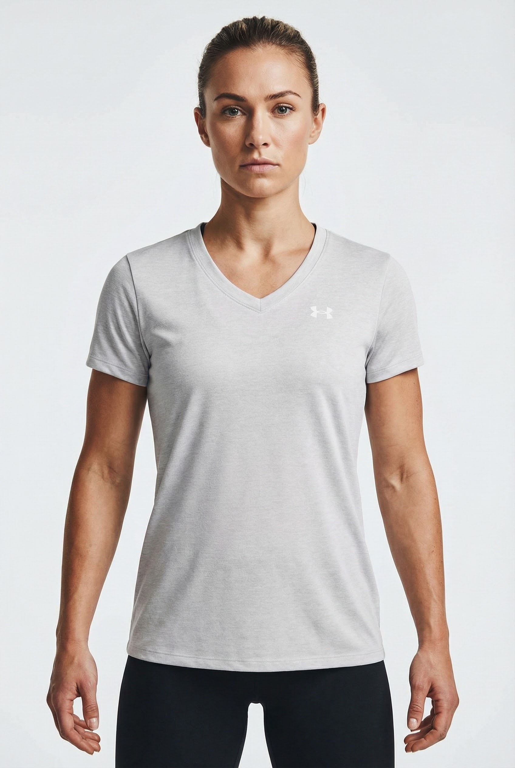 Under Armour Trainingsshirt "TECH SSV- TWIST" mit V-Ausschnitt, Kurzarm-Design, schnell trocknend, atmungsaktiv