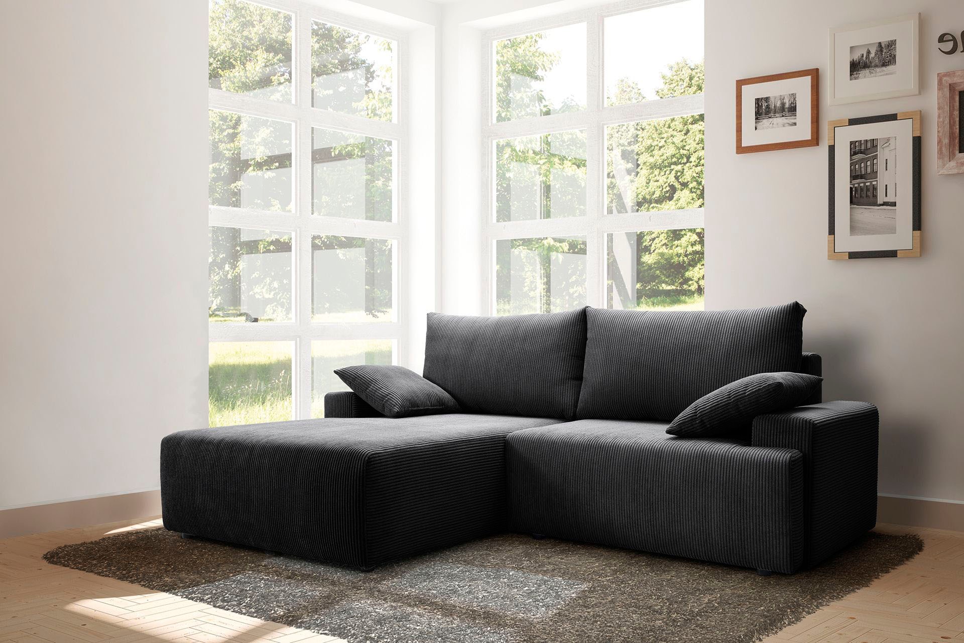 exxpo - sofa fashion Ecksofa "Orinoko, aktuelles Design und hoher Sitzkomfo günstig online kaufen