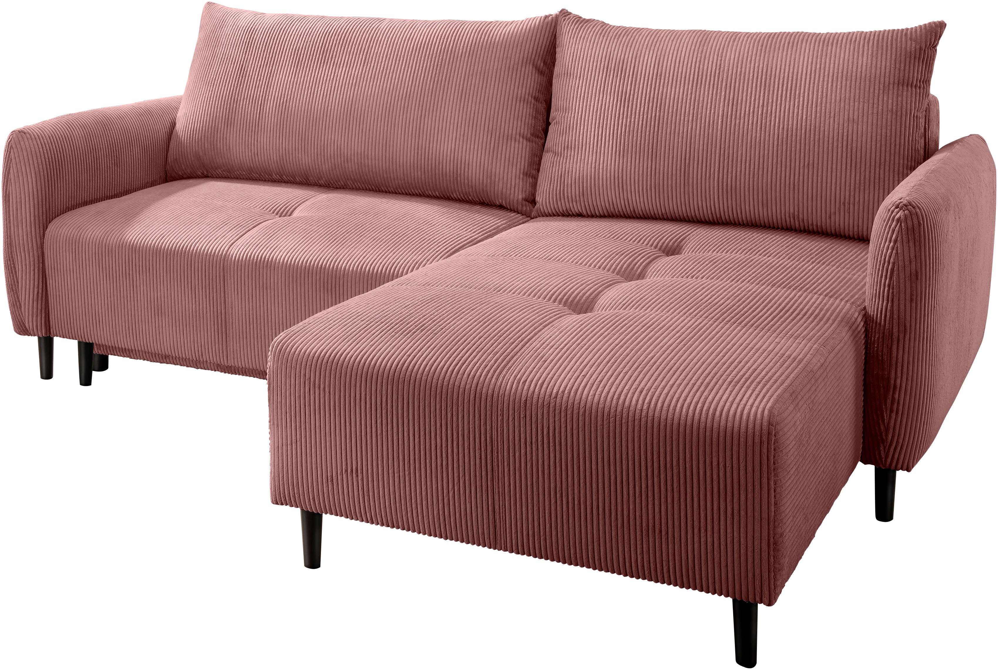 Thumbnail - INOSIGN Ecksofa "Mara, L-Form, aktueller Cord Bezug und tolle Farben, schmale Armlehnen" whlw. mit Bettfunktion,Recamier...