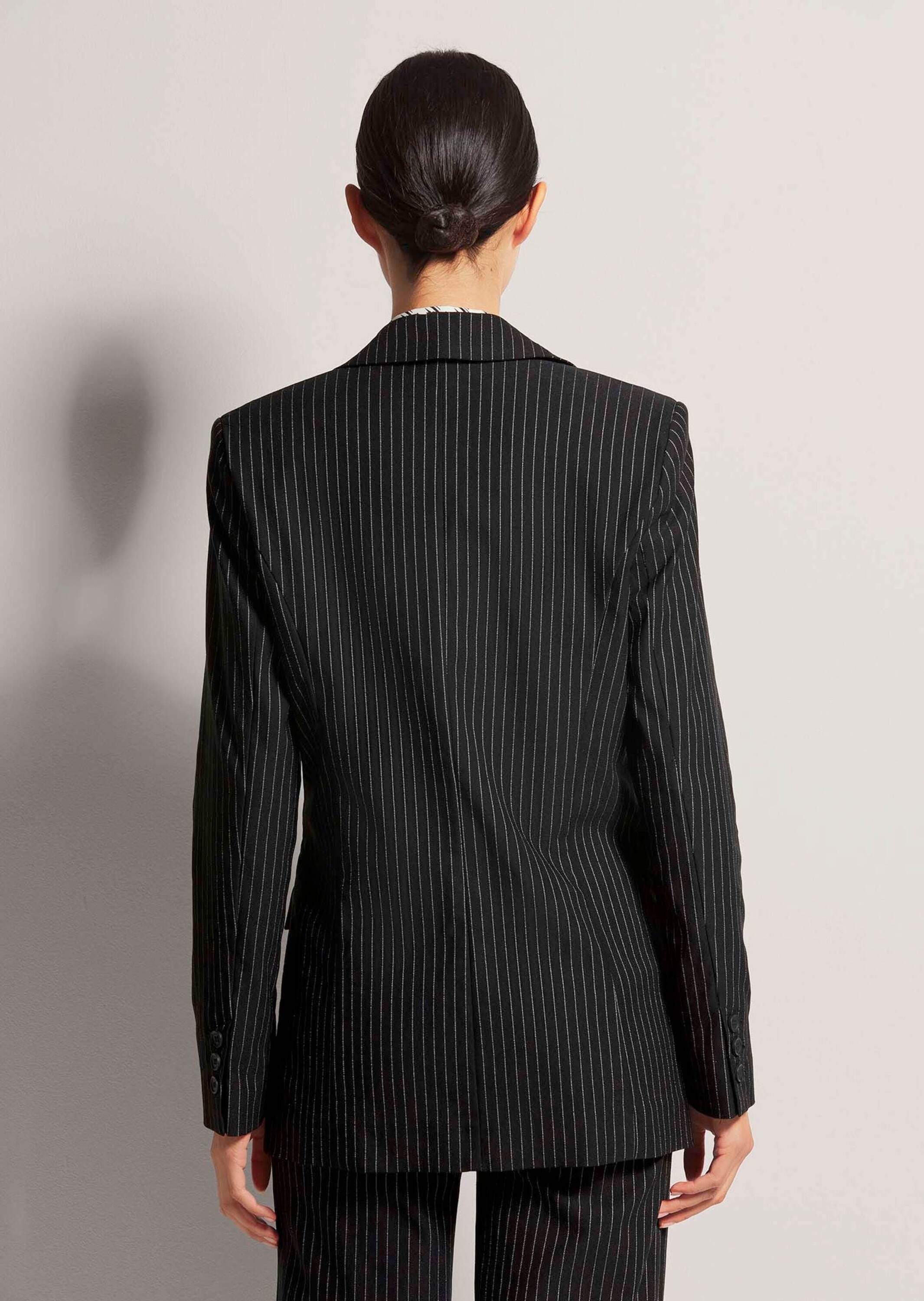 Madeleine Longblazer Schwarz/Wollweiß 40 3