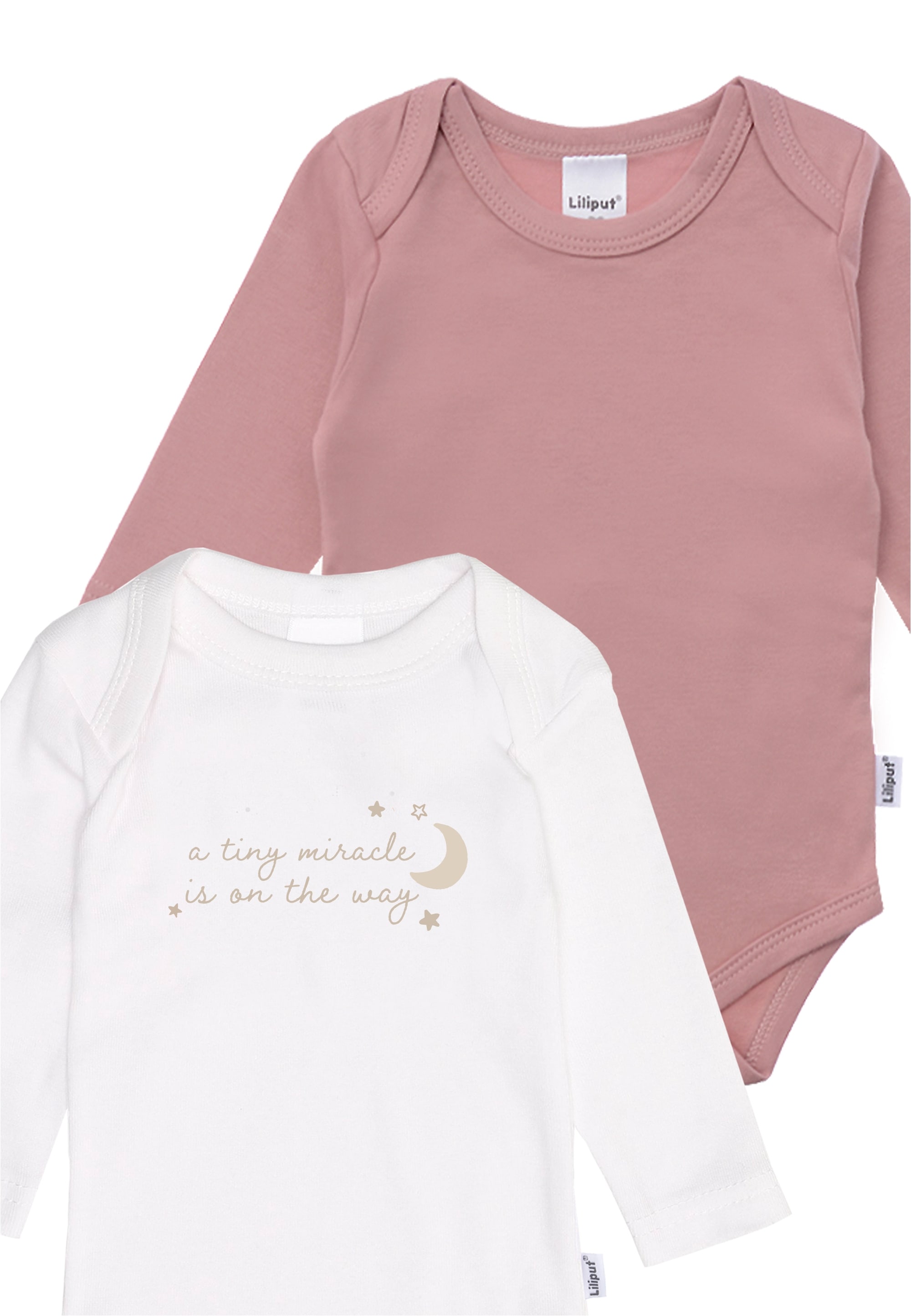 Liliput Body »a tiny miracle is on the way«, im 2er-Pack mit praktischen Druckknöpfen