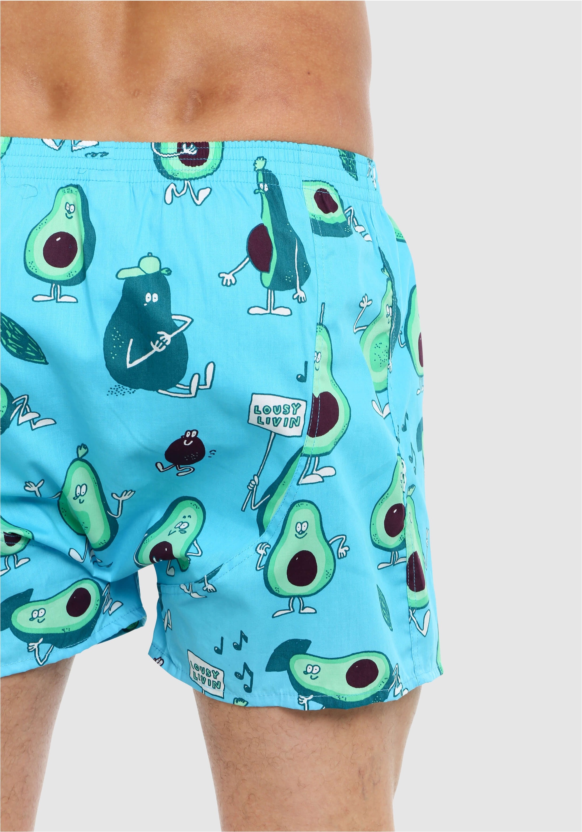 Lousy Livin Boxershorts »2 Pack Avocado & Broccoli« 2 Stk. tlg., Locker geschnitten
