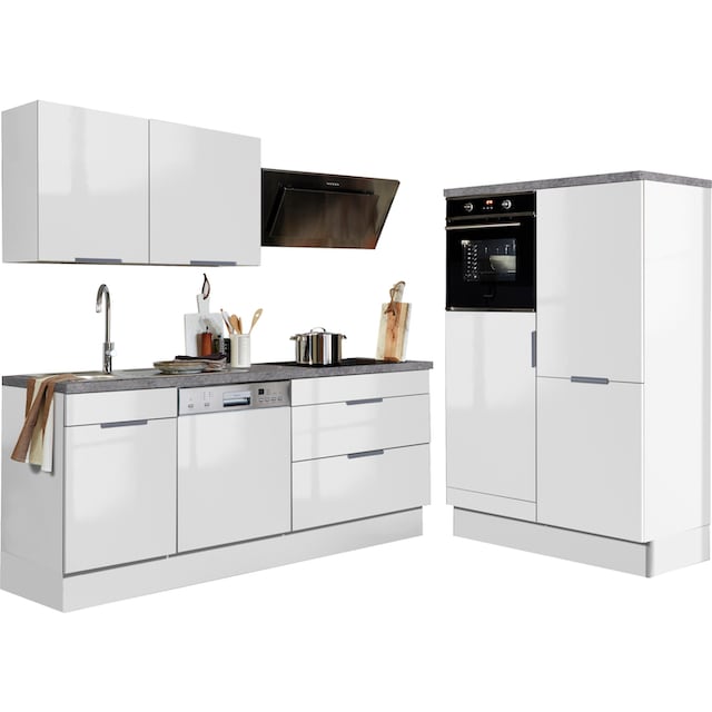 OPTIFIT Küchenzeile »Tara«, ohne E-Geräte, mit Vollauszug und Soft-Close- Funktion, Breite 320 cm kaufen | BAUR | Unterschränke