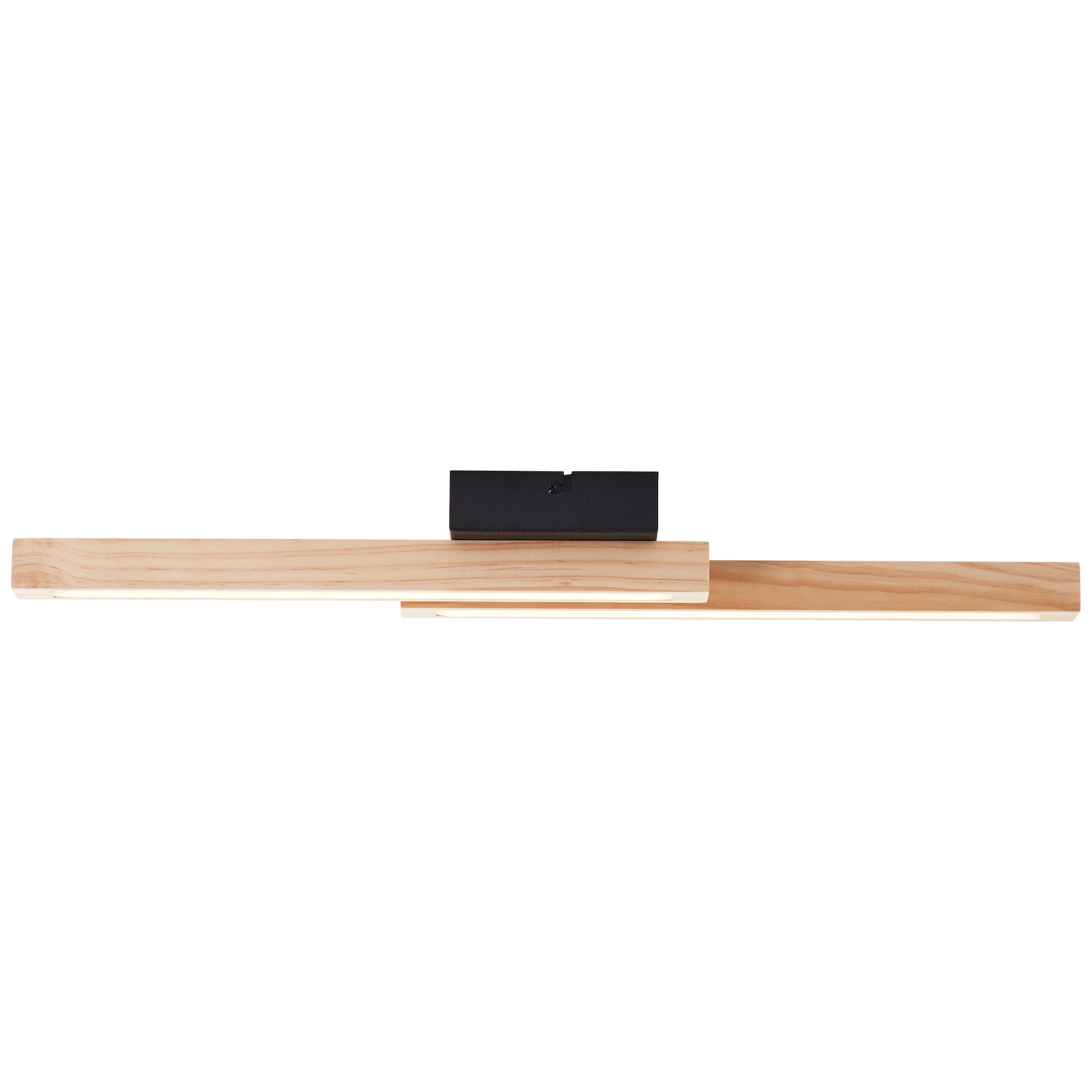 Brilliant LED Deckenleuchte »Arion«, 62 x 7 x 12 cm, 1500 lm, 3000 K, Holz/Metall, schwarz/holz hell