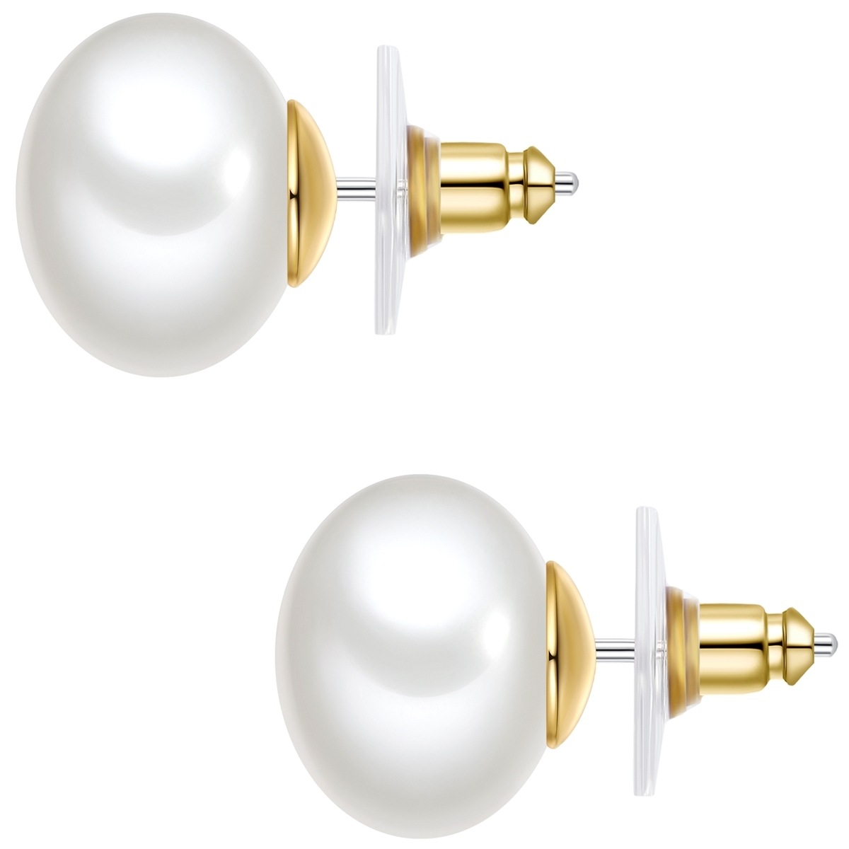 Yokoamii Paar Ohrstecker »Set: Y505« mit Perle (synth.)