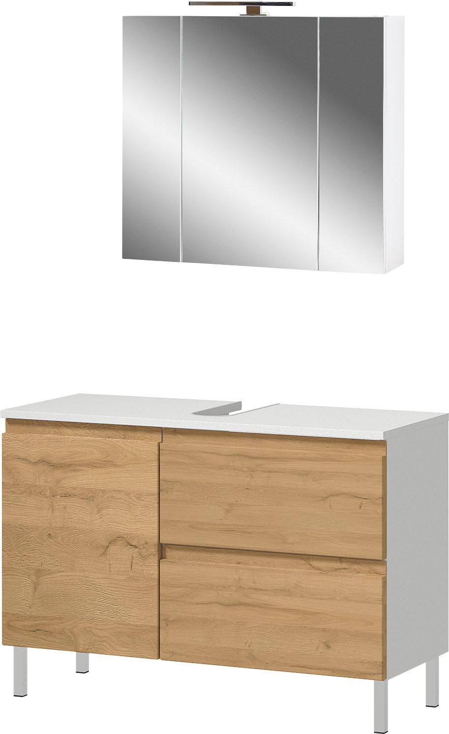 GERMANIA Badmöbel-Set "Torrance" 2 Stk. tlg. Waschbecken-Unterschrank und S günstig online kaufen