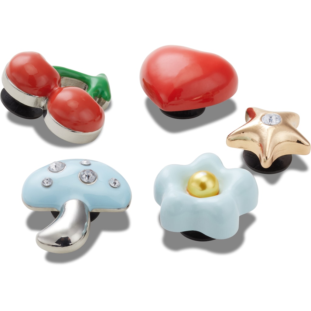 Crocs Schuhanstecker »Jibbitz™ Puffy Metals«, (Set, 5 tlg., Kein Spielzeug. Nicht für Kinder unter 3 Jahren geeignet)