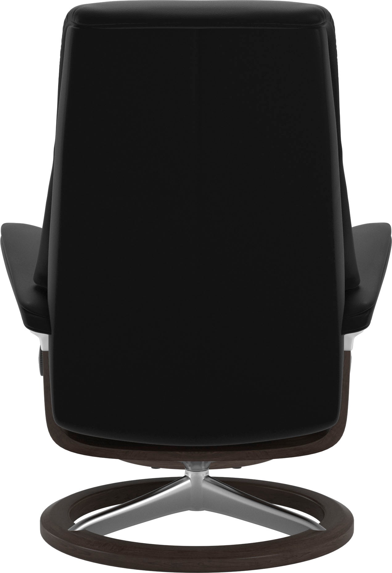 Relaxsessel STRESSLESS "View", schwarz (schwarz paloma), B:78cm H:108cm T:78cm, Leder BATICK: BATICK ist ein leicht korrigiertes, durchgefärbtes und genarbtes Möbelleder, bei dem die meisten Unebenheiten und Spuren in der Regel entfernt wurden.;Leder PALO 6