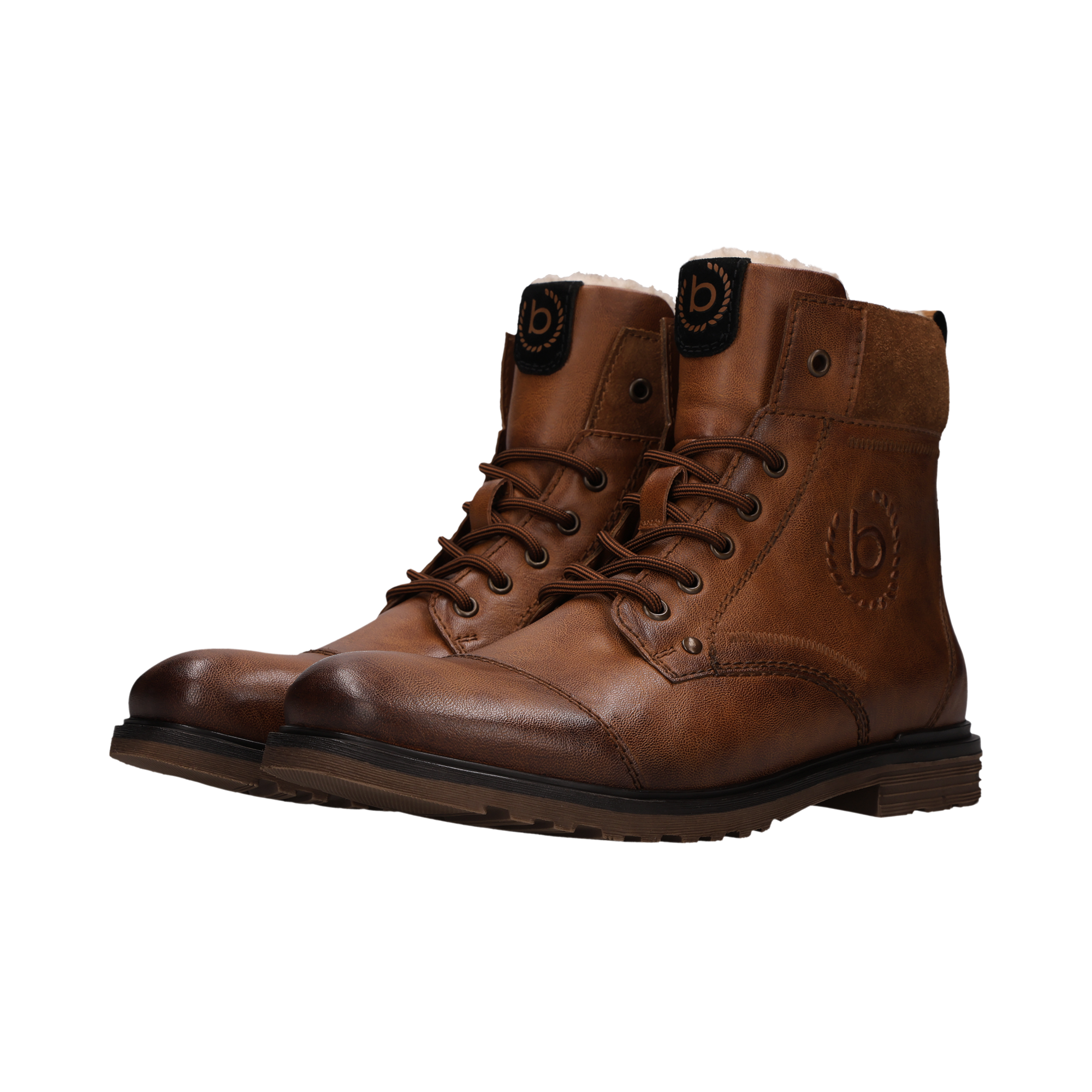 bugatti Schnürboots Schnürstiefelette, Winterboots mit Warmfutter
