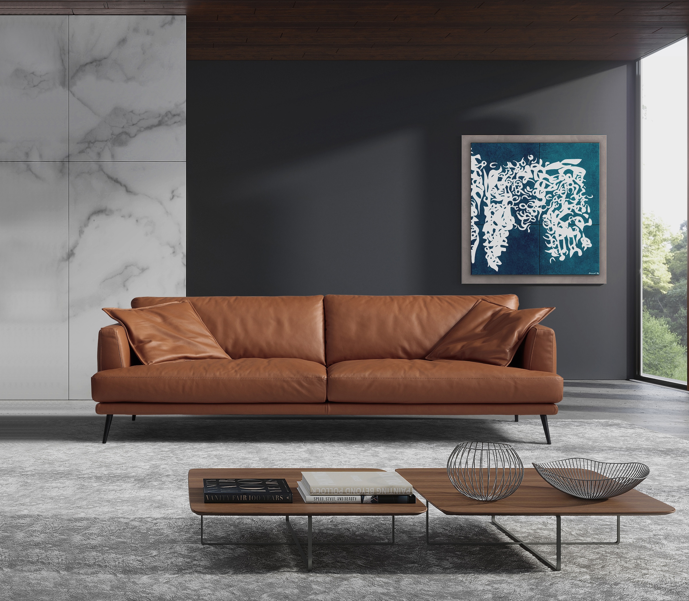 Egoitaliano 2,5-Sitzer "Sophia, Designsofa mit extrakomfortablem Sitzkomfort, Breite 214cm" Daunenfederung, inkl. 2 Kissen