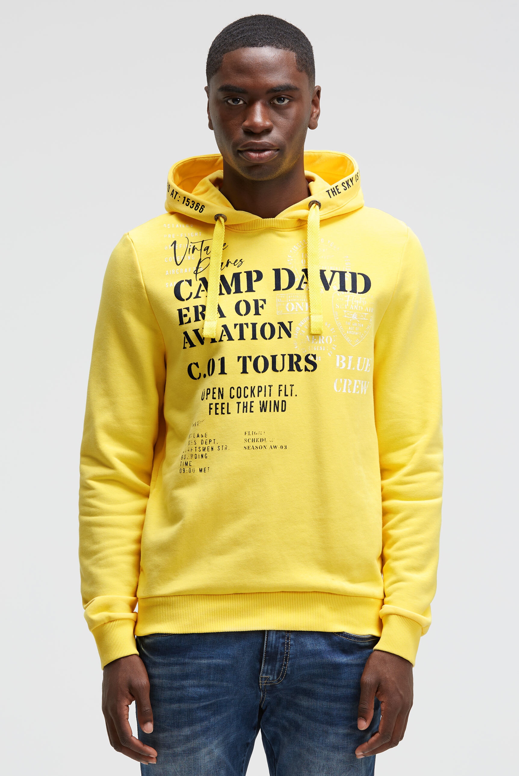 CAMP DAVID Kapuzensweatshirt, mit Kontrastnähten günstig online kaufen