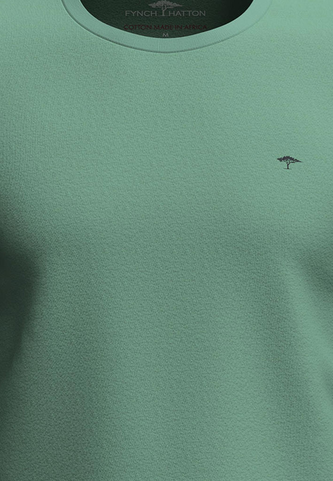 Thumbnail - FYNCH-HATTON Rundhalsshirt unifarben, aus reiner Baumwolle