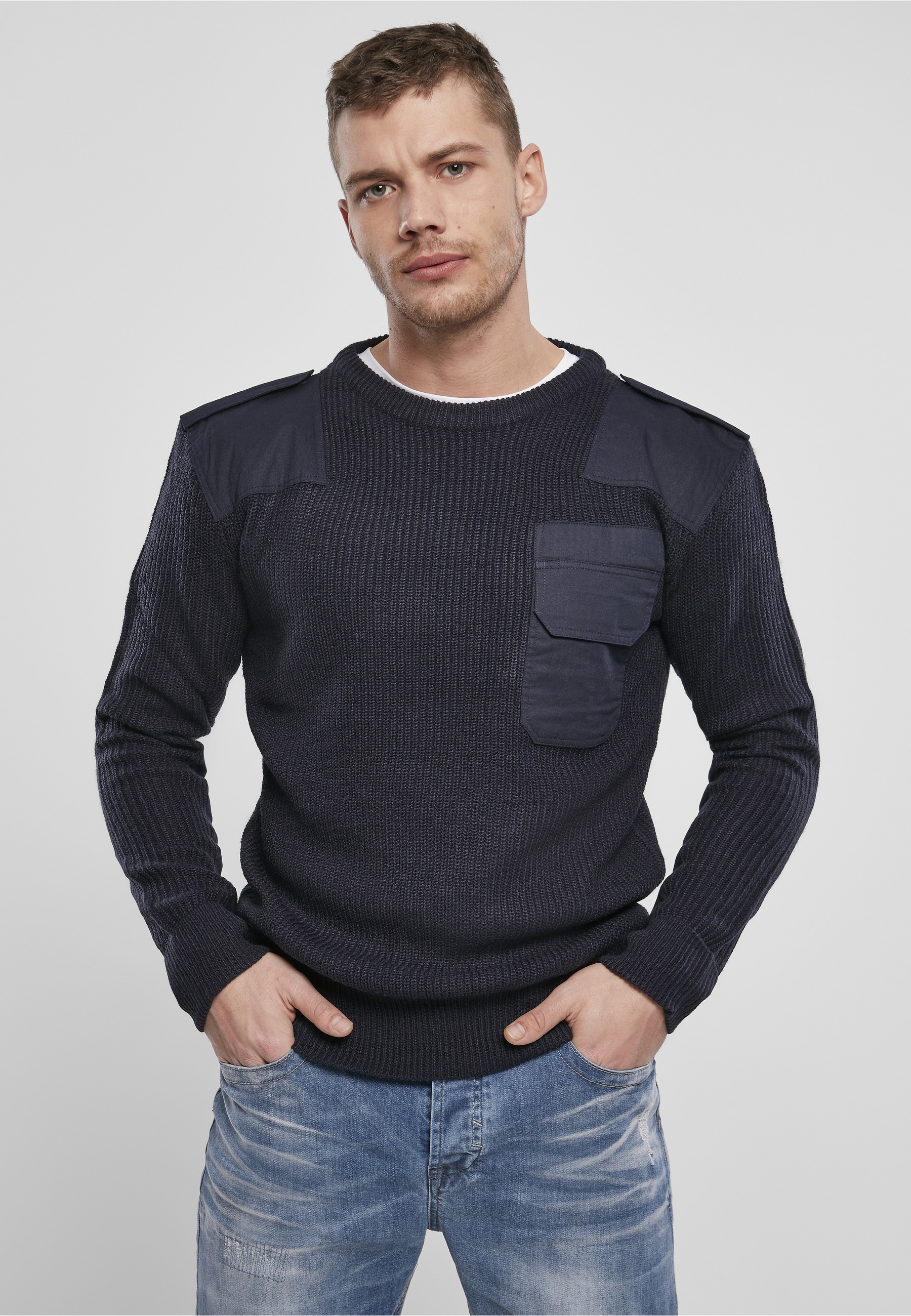 Brandit Rundhalspullover "Brandit Herren Military Sweater" 1 Stk. günstig online kaufen